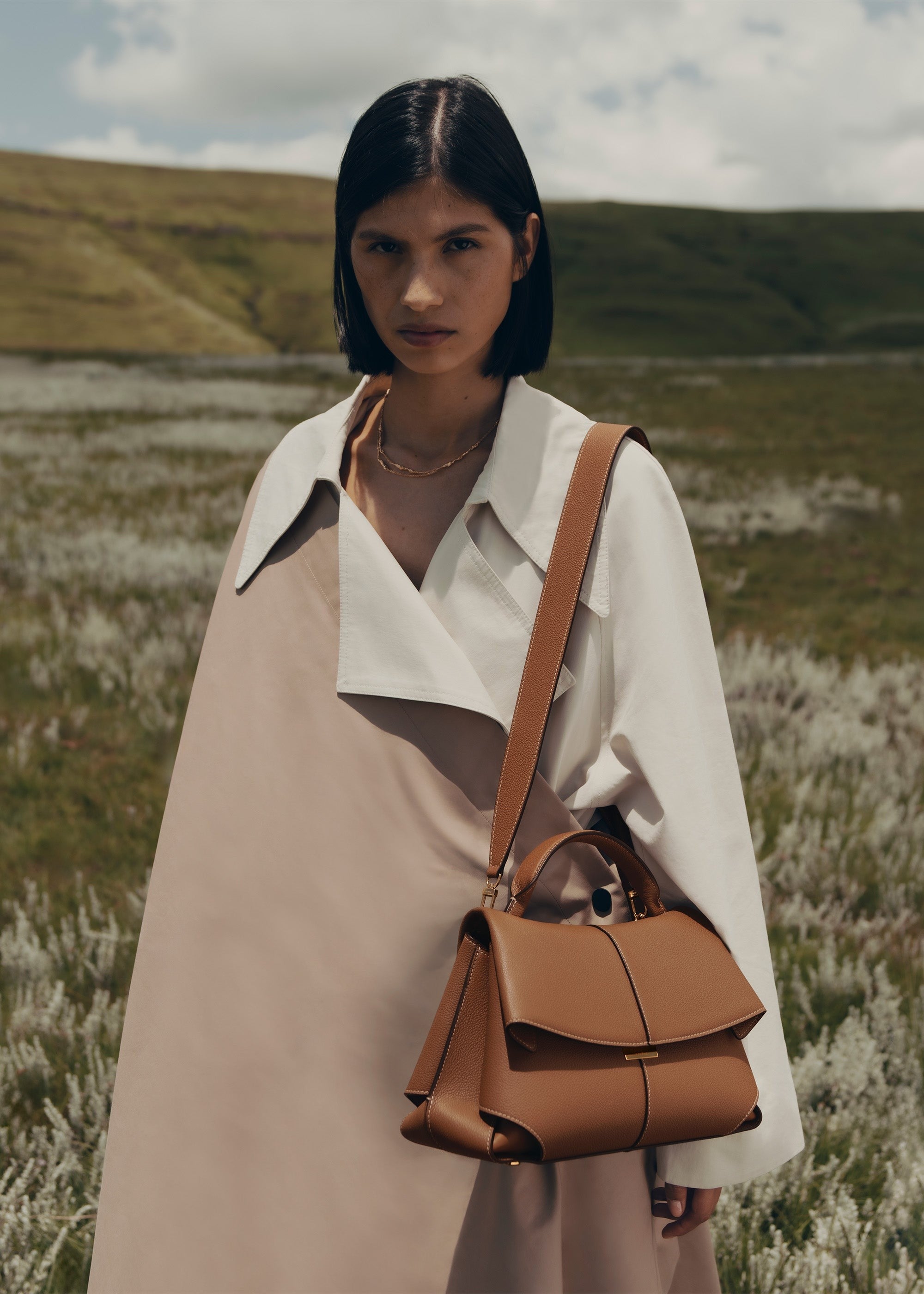 Handbag - Textured Camel
