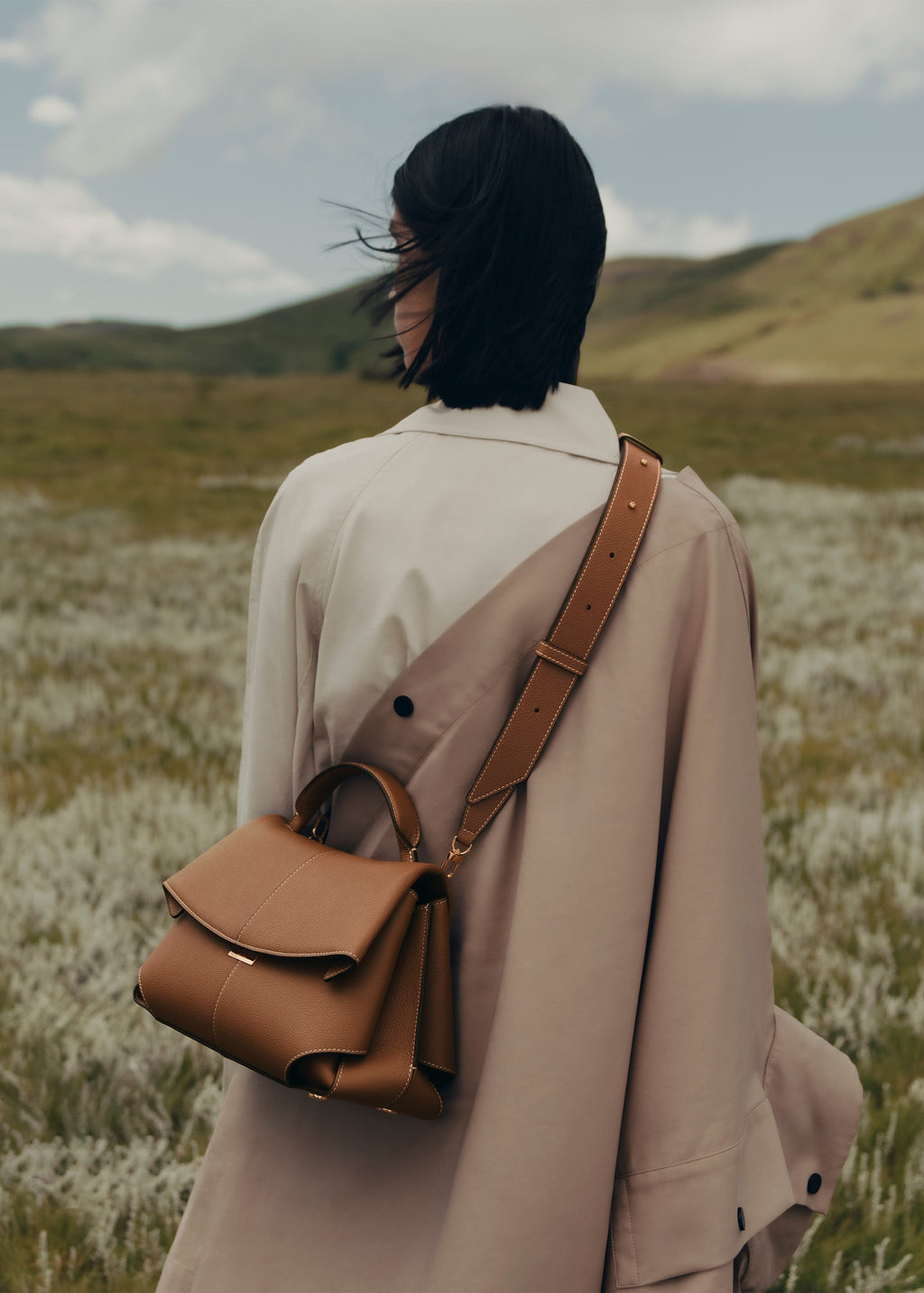 Handbag - Textured Camel