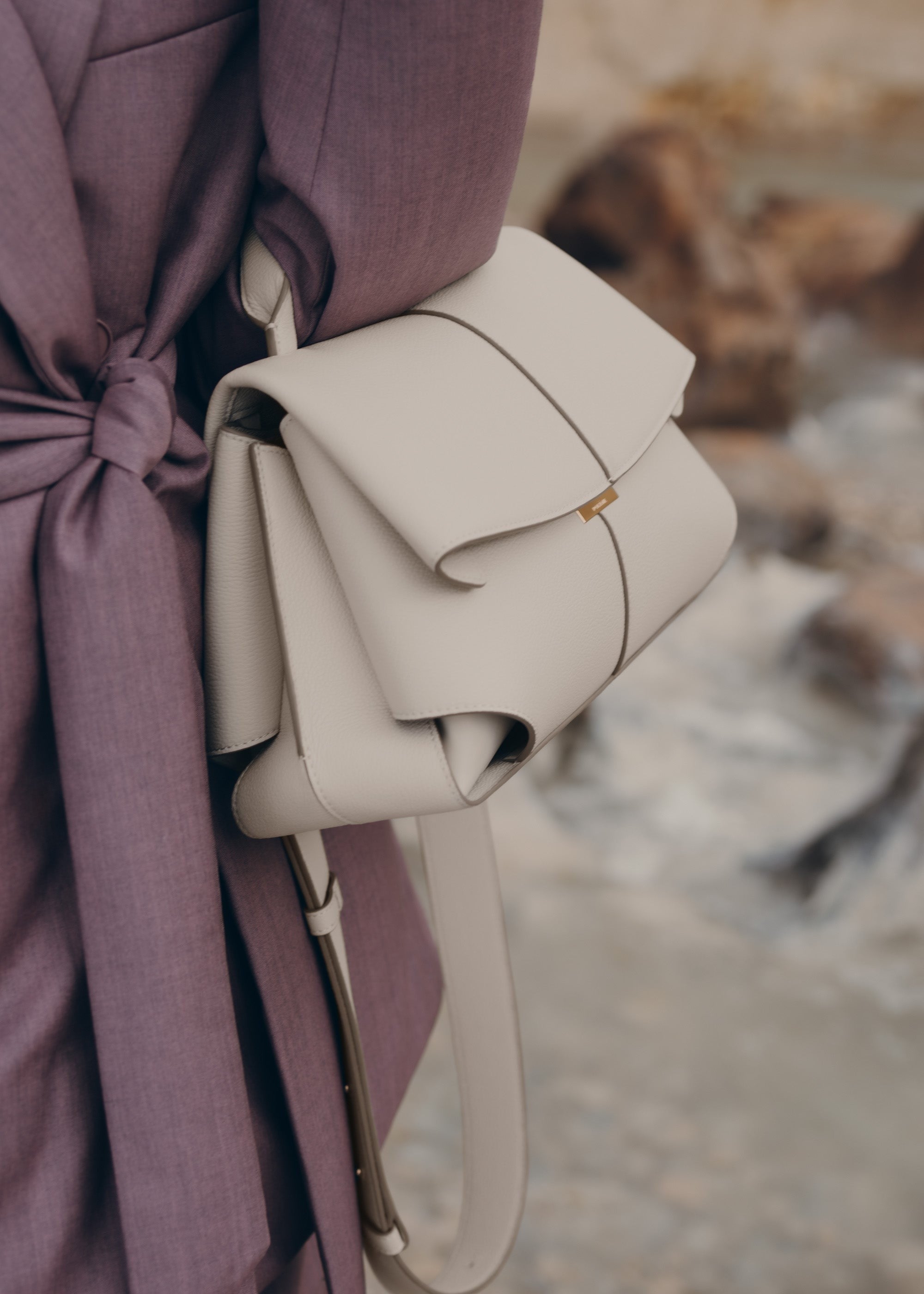 Handbag - Textured Chalk