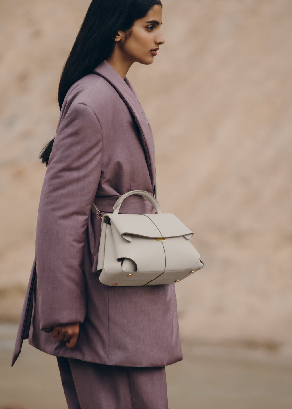 Handbag - Textured Chalk