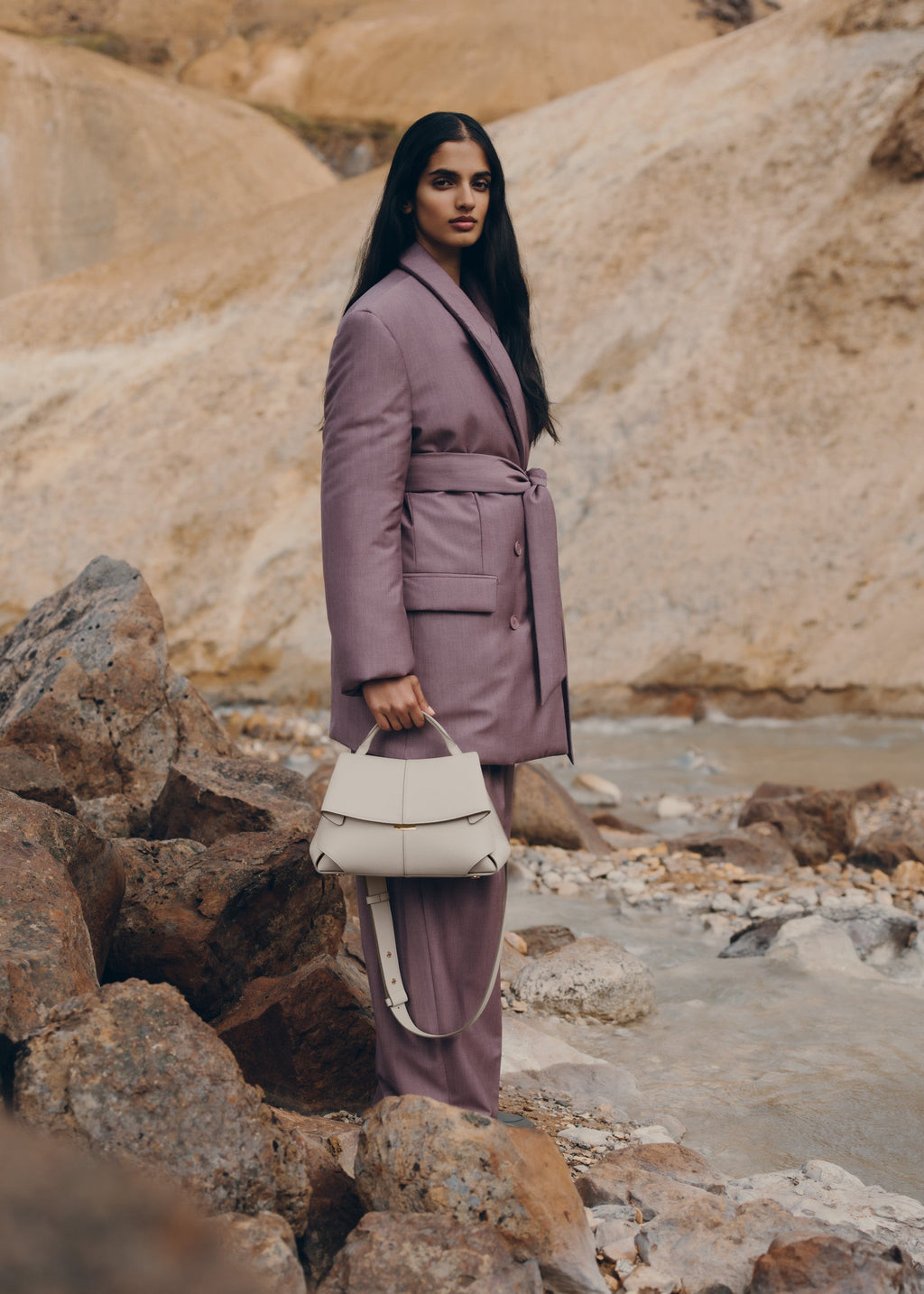 Handbag - Textured Chalk