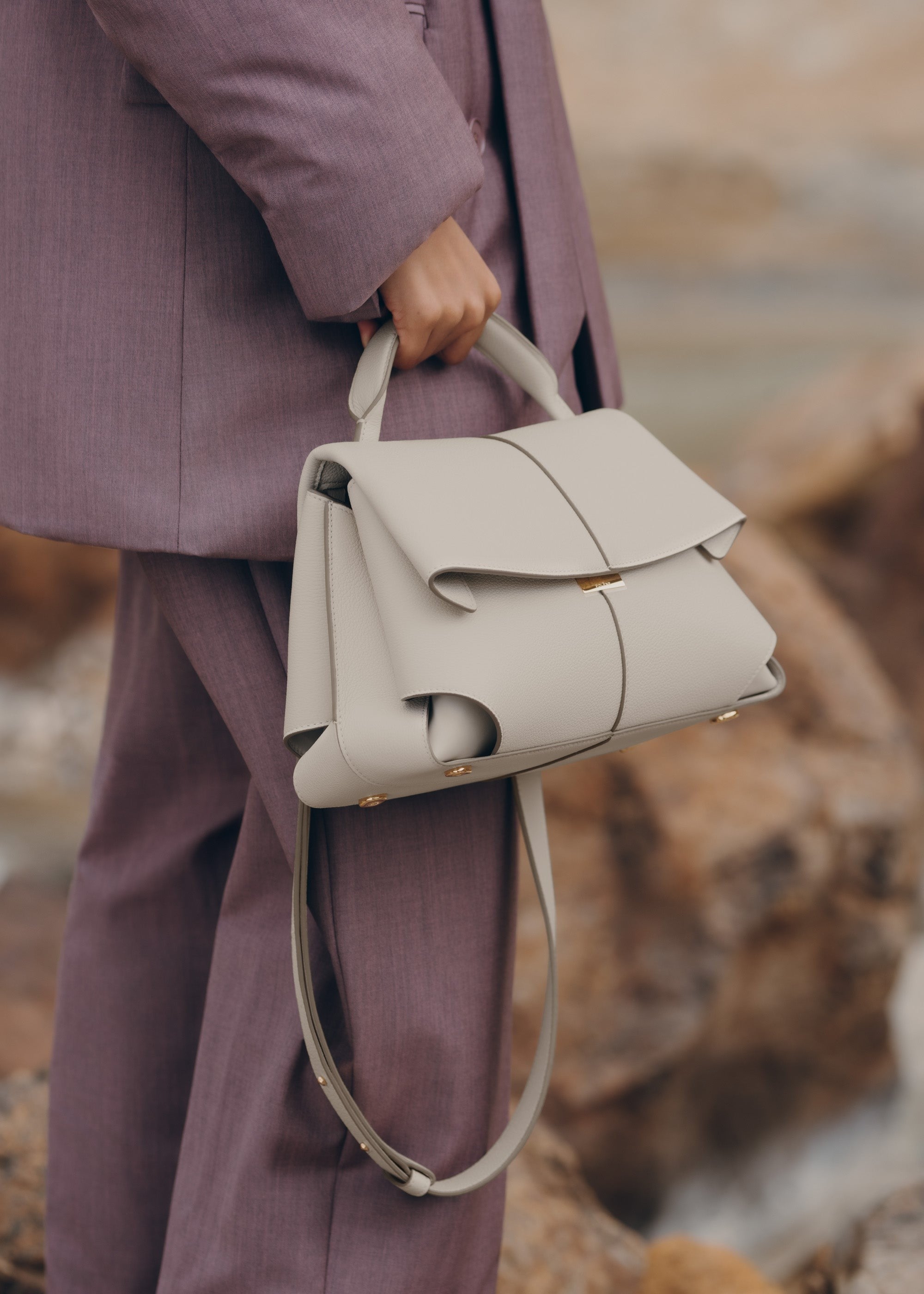 Handbag - Textured Chalk