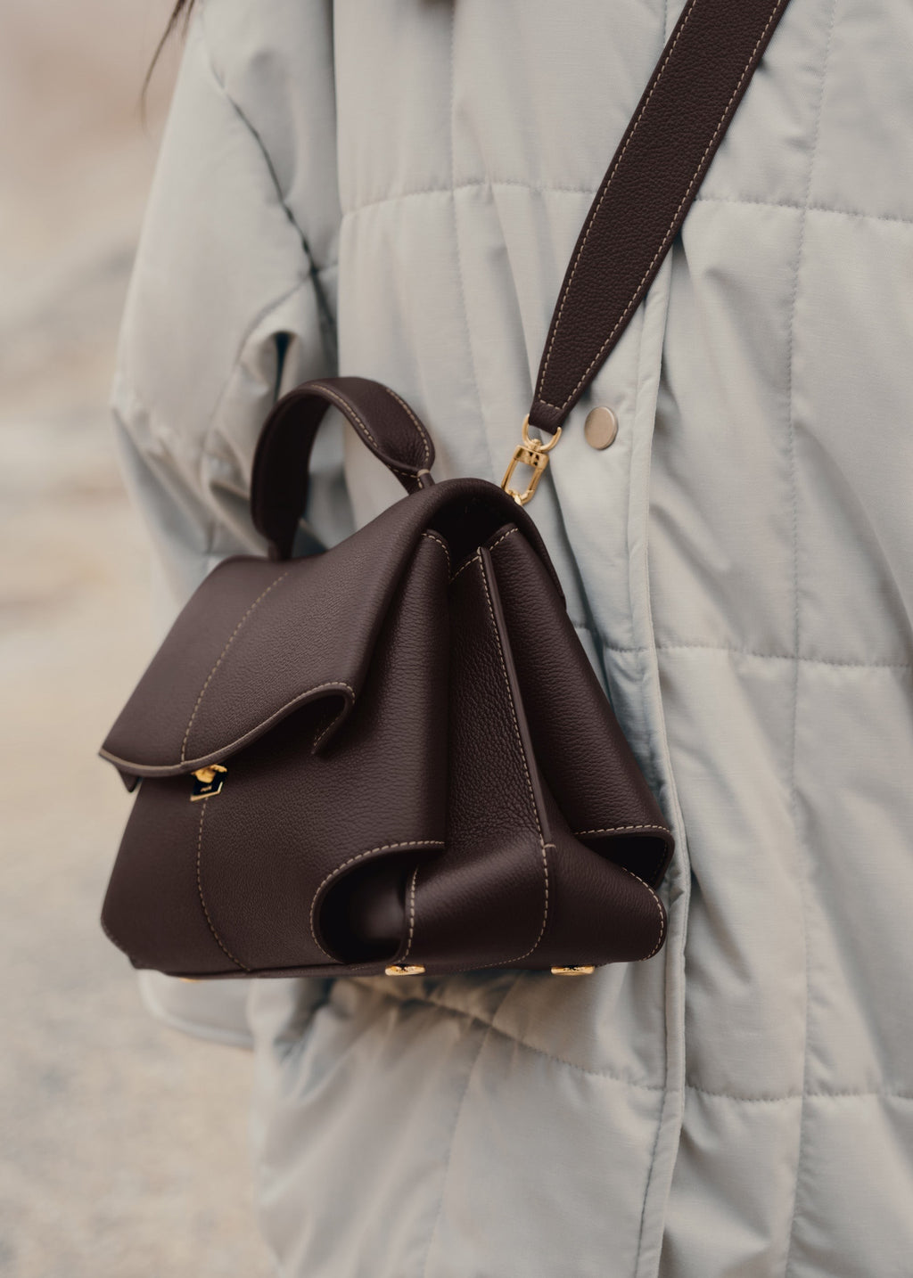 Handbag - Textured Ebony