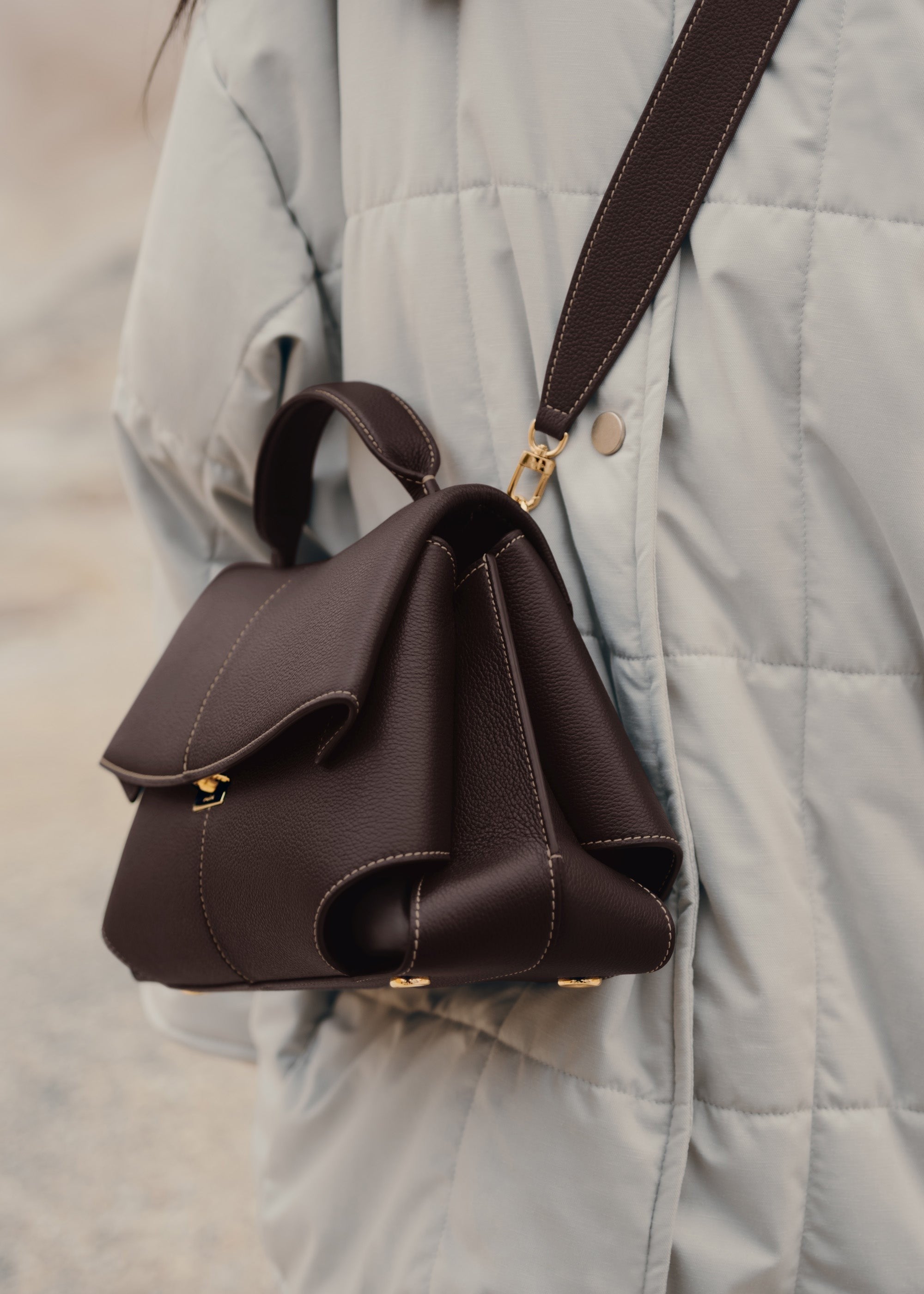Handbag - Textured Ebony