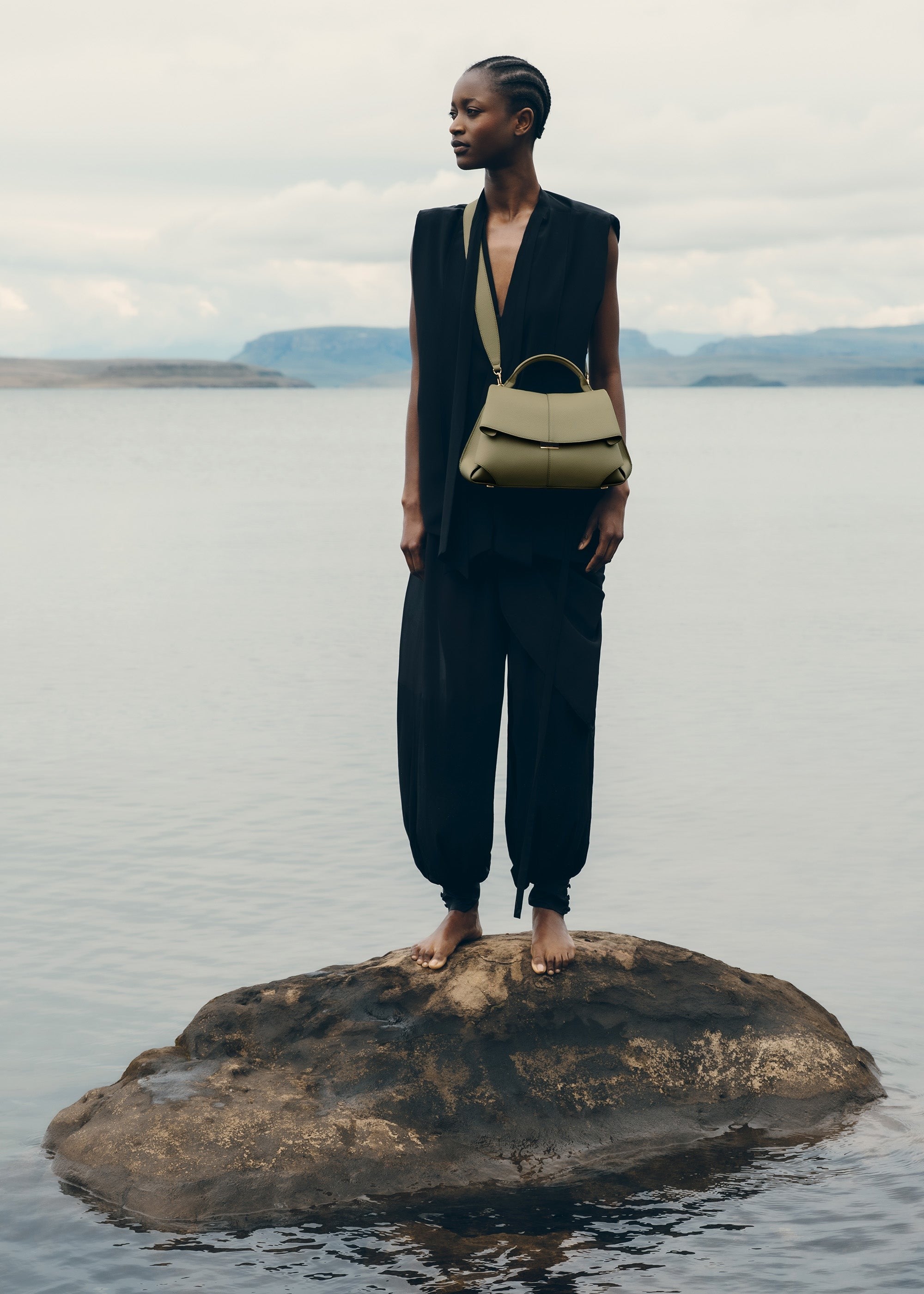 Handbag - Textured Linden