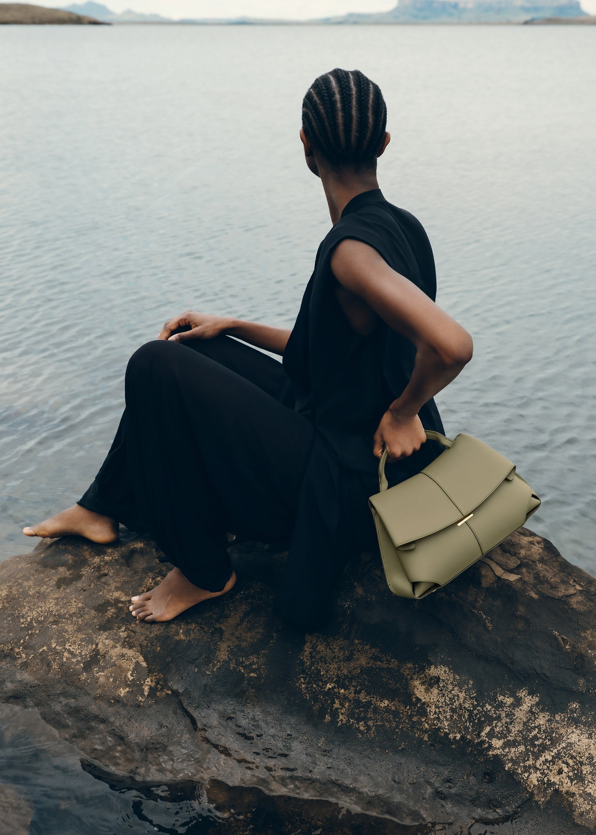 Handbag - Textured Linden