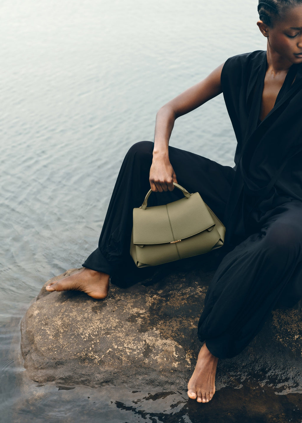 Handbag - Textured Linden