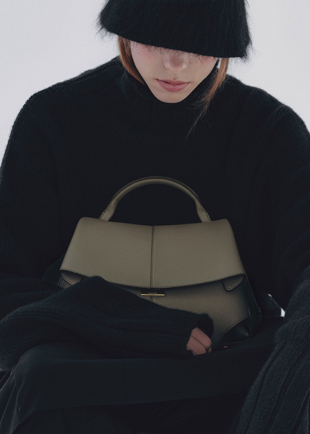 Handbag - Textured Smoky Green