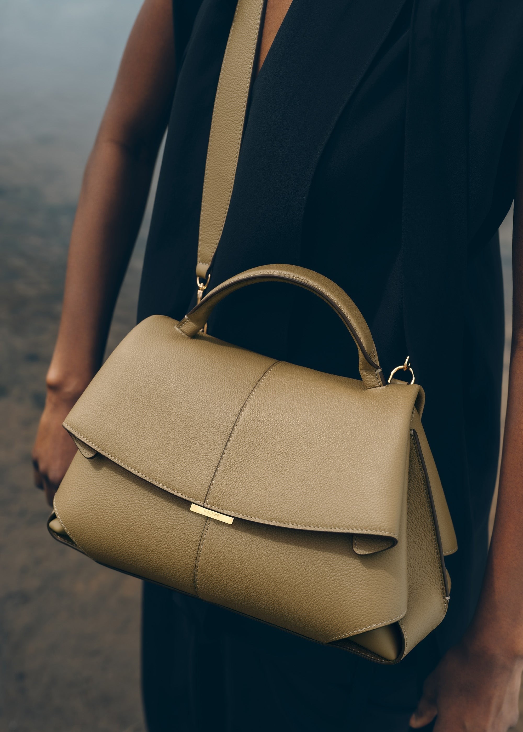 Handbag - Textured Smoky Olive