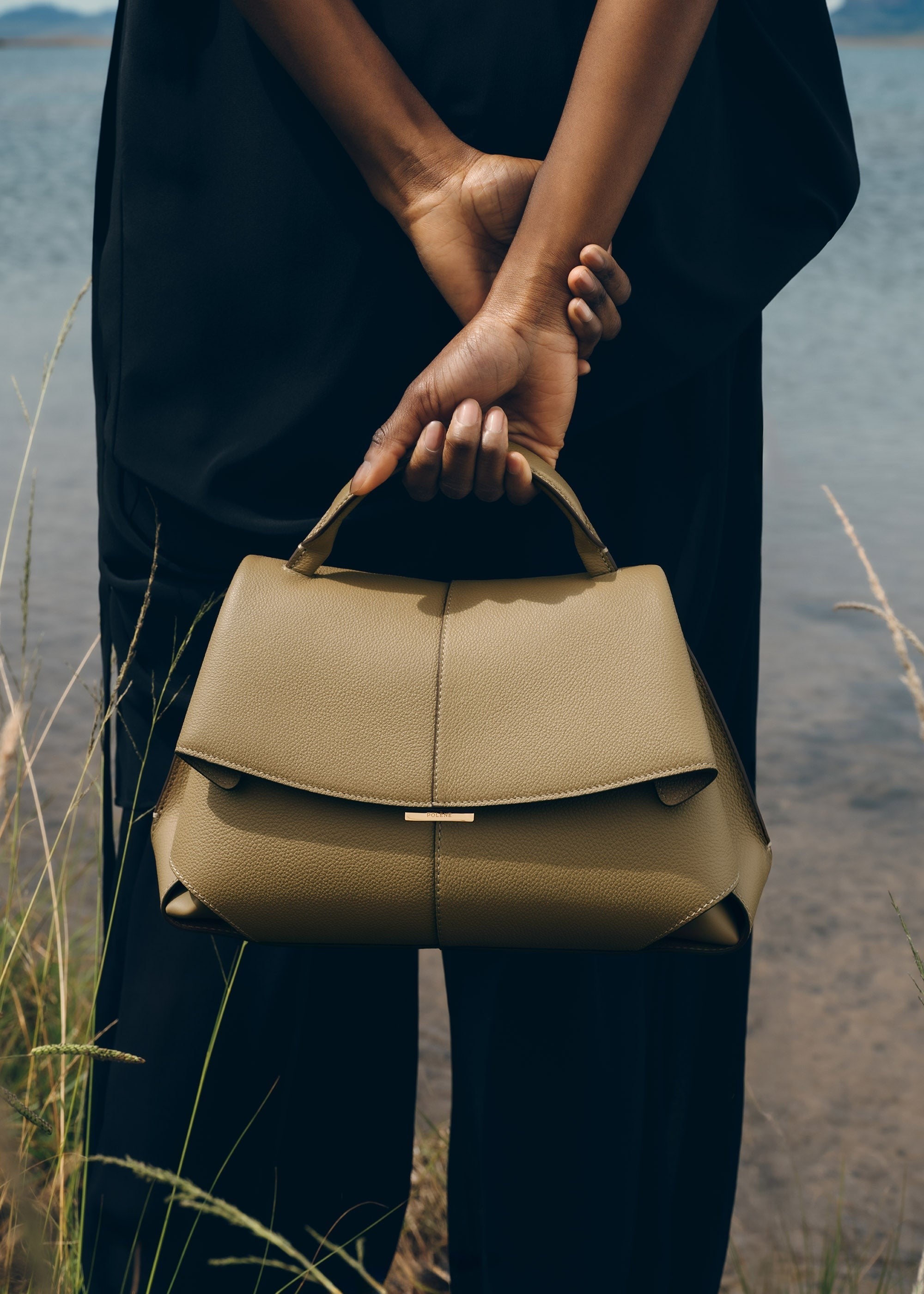Handbag - Textured Smoky Olive