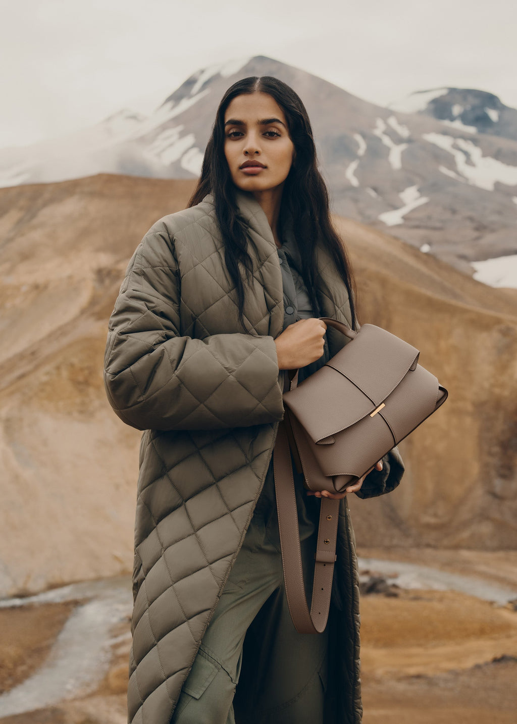 Handbag - Textured Taupe