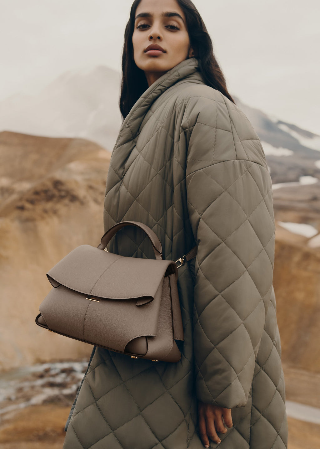 Handbag - Textured Taupe