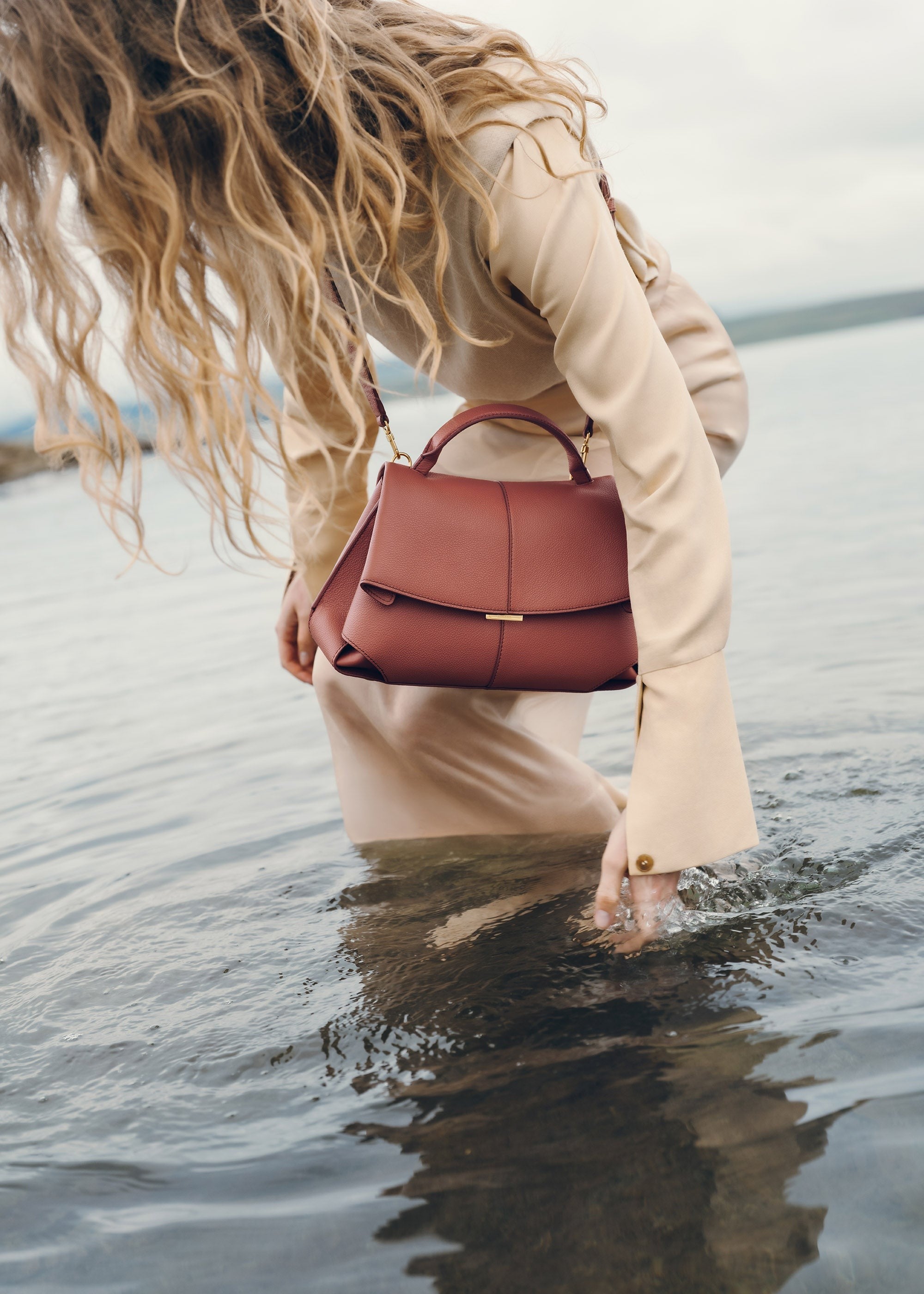 Handbag - Textured Terracotta