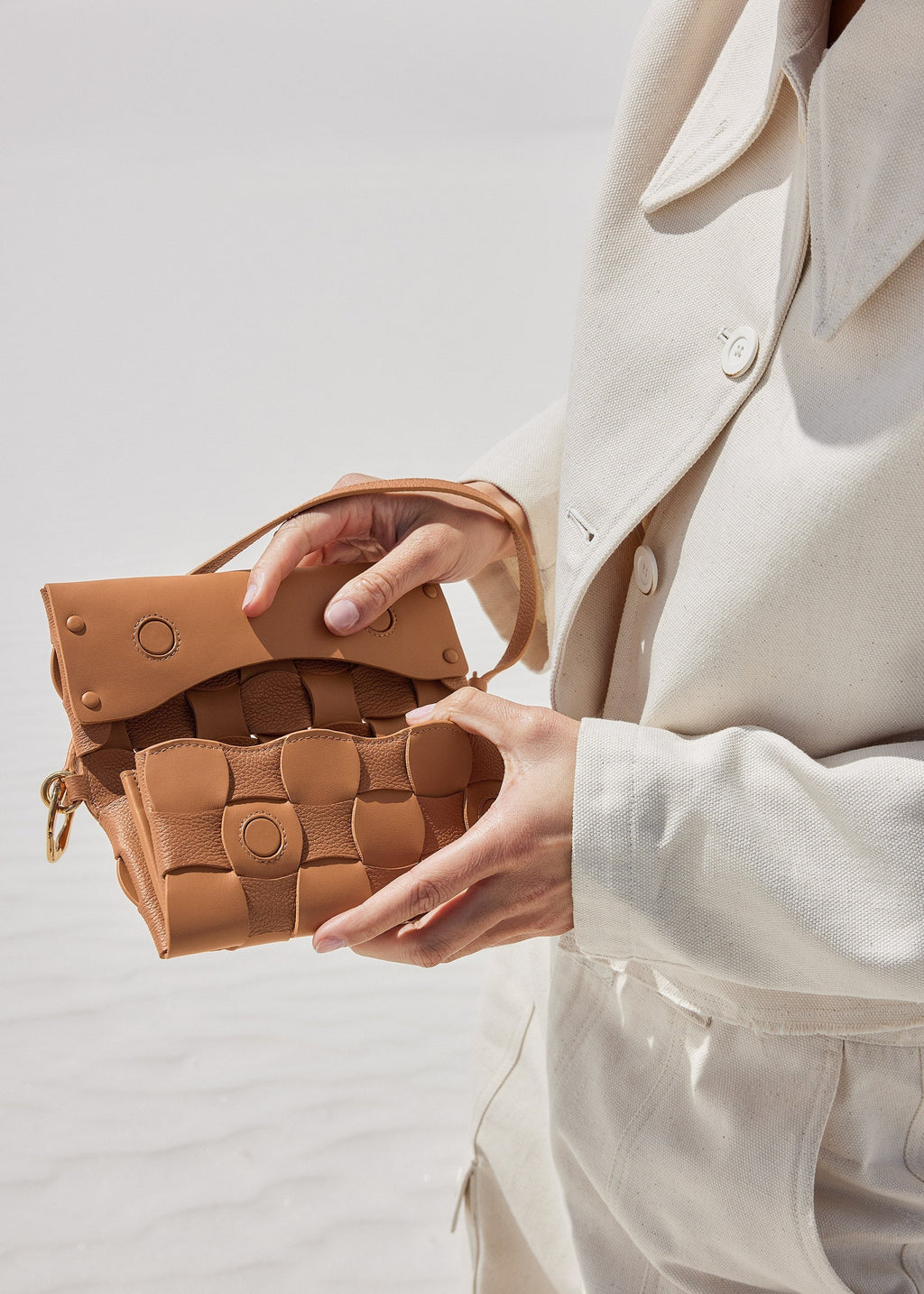 Handbag - Duo Camel