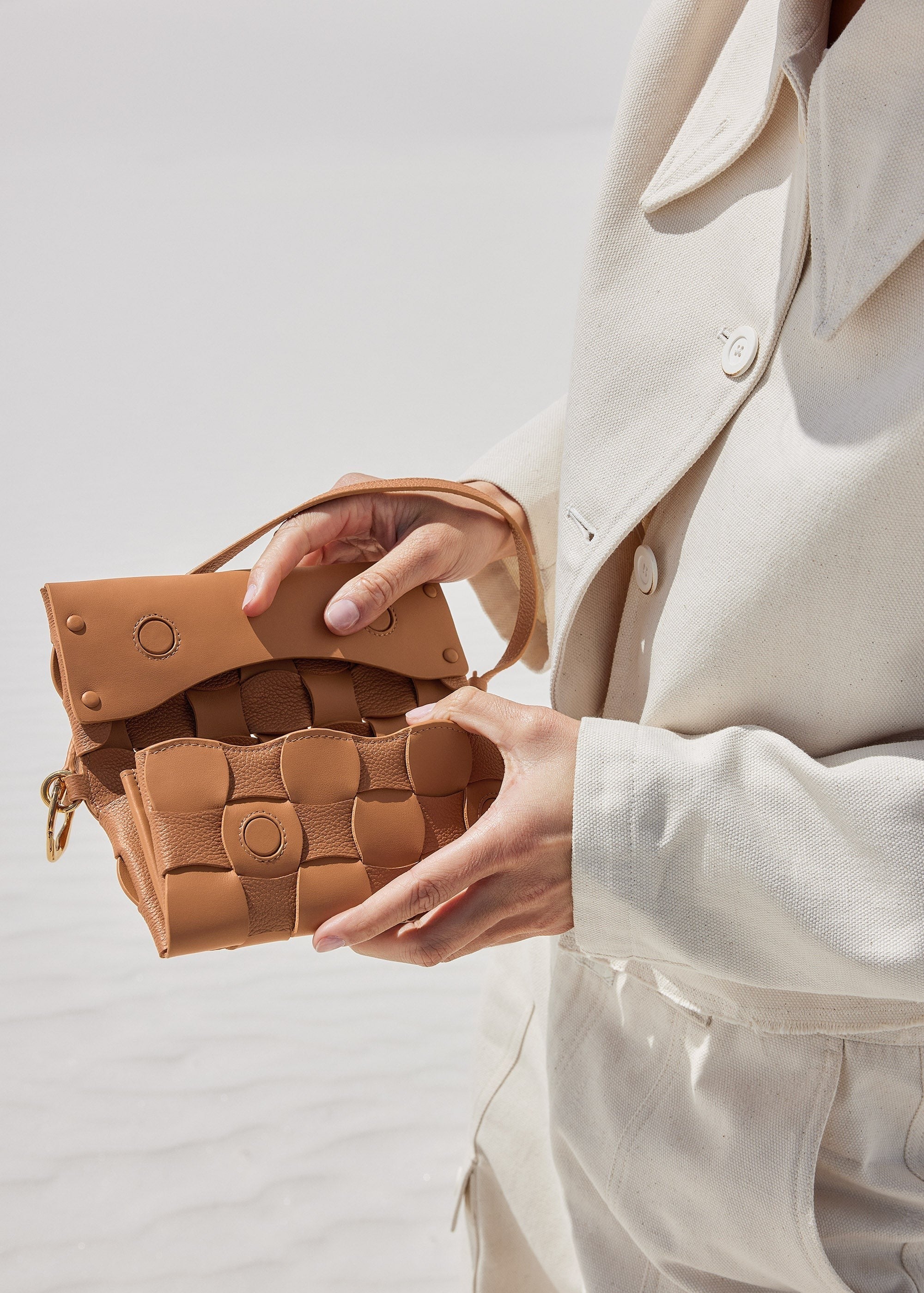 Handbag - Duo Camel