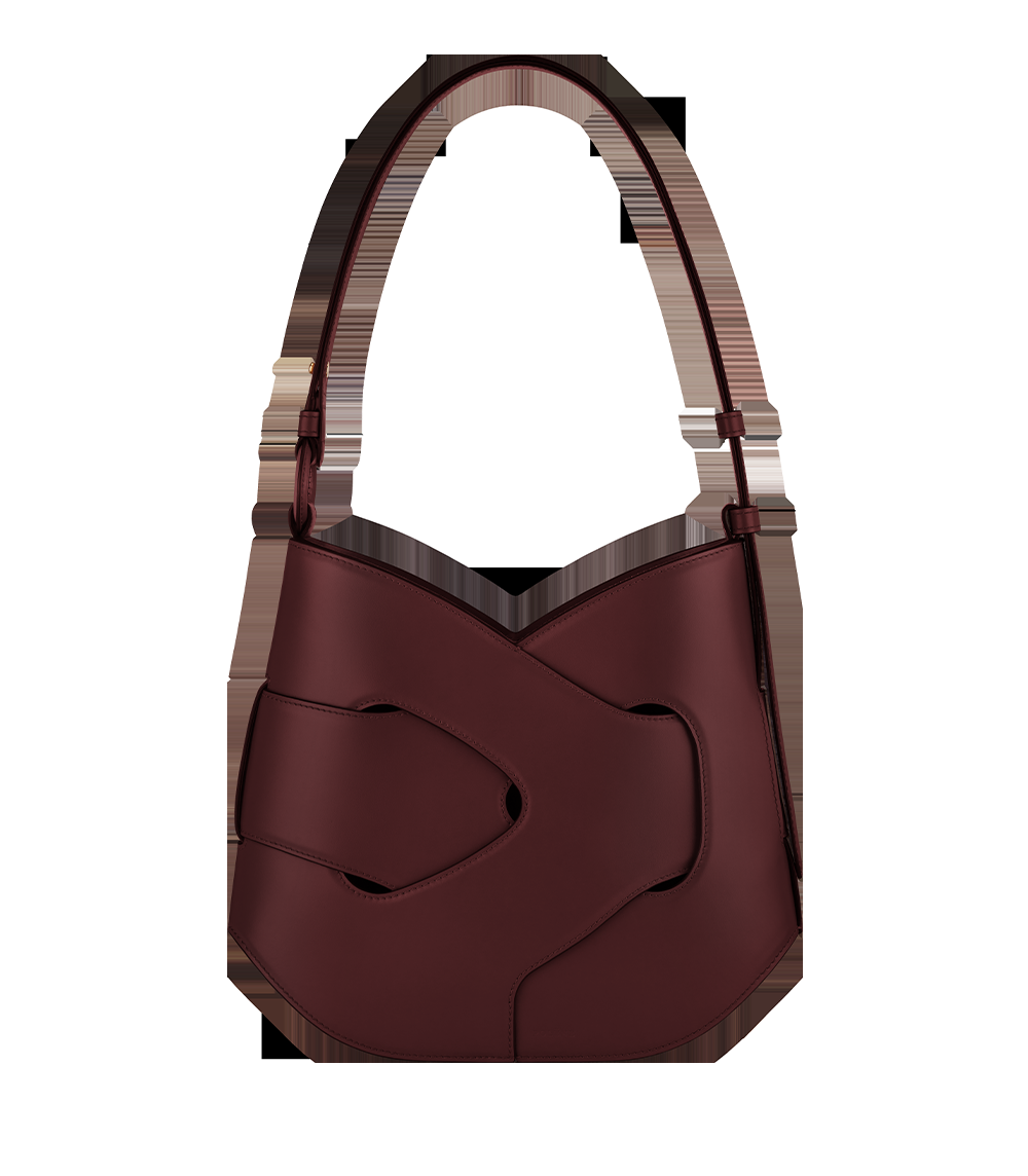 Handbag - Smooth Black Cherry