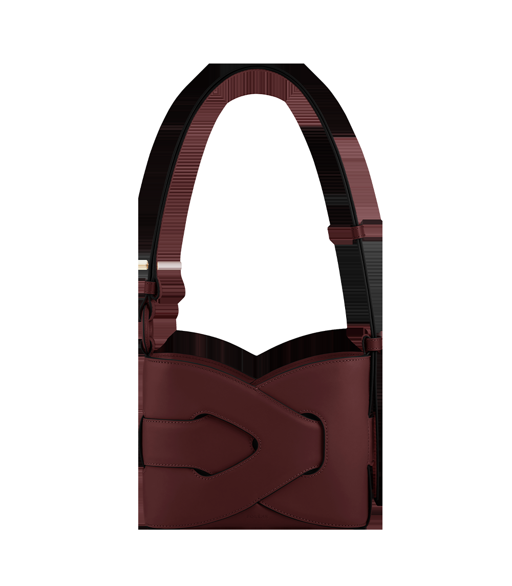 Handbag - Smooth Black Cherry