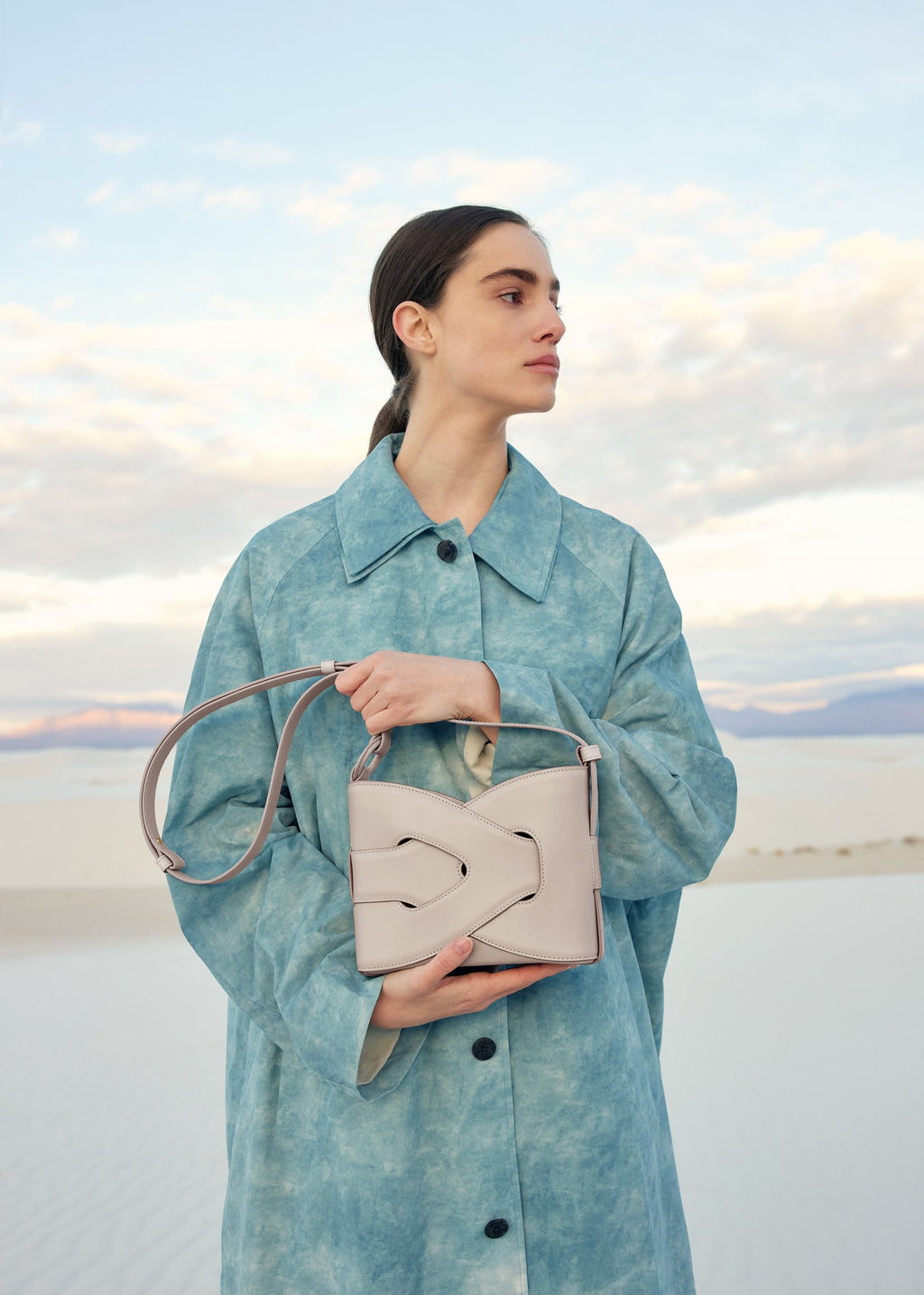 Handbag - Smooth Chalk