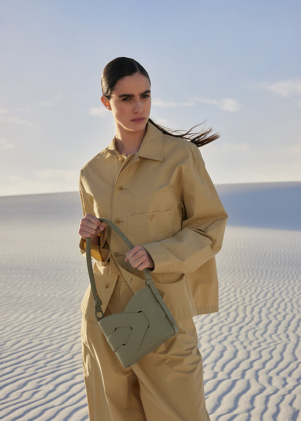 Handbag - Smooth Olive
