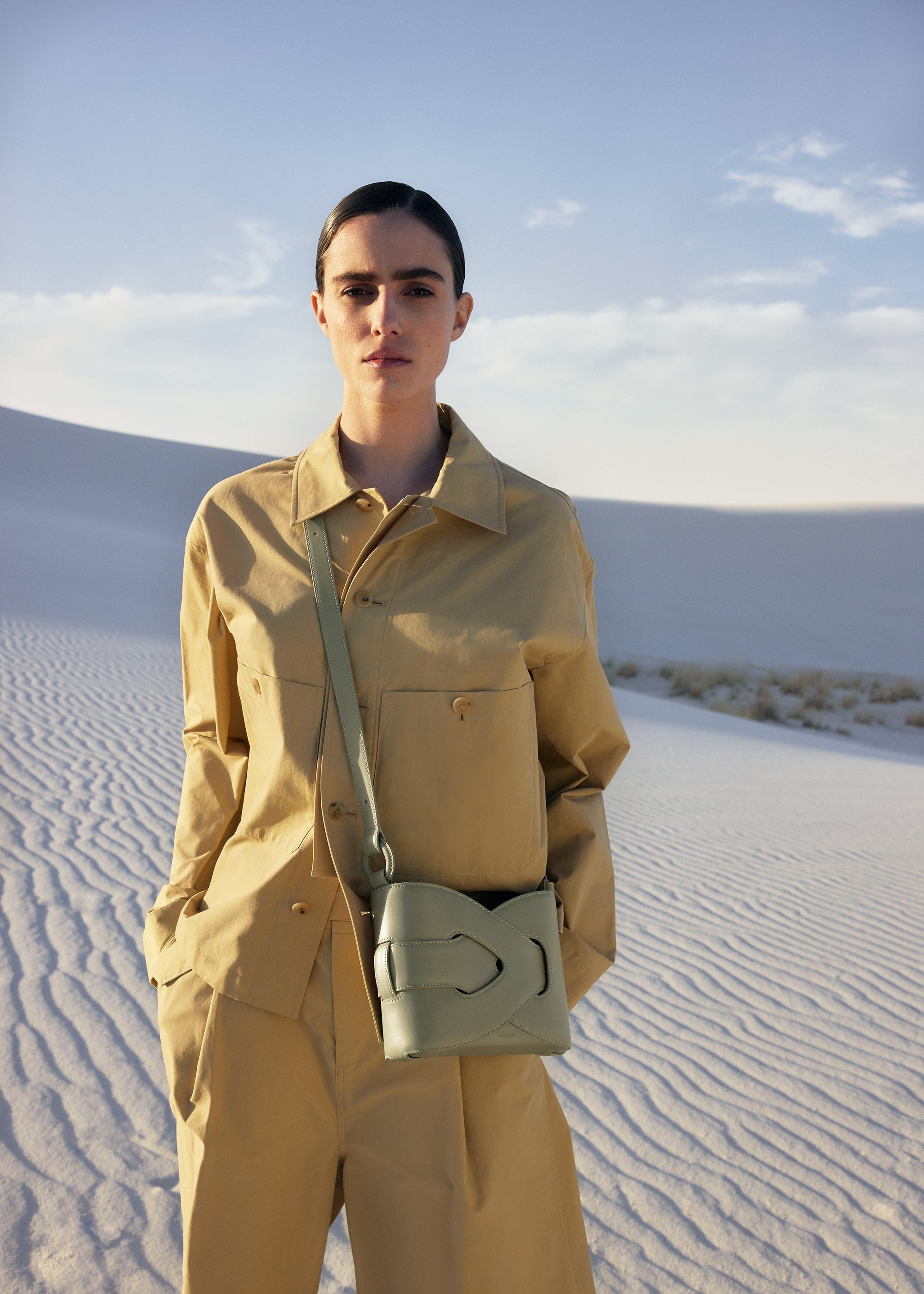 Handbag - Smooth Olive