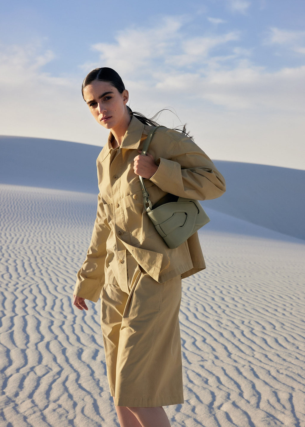 Handbag - Smooth Olive