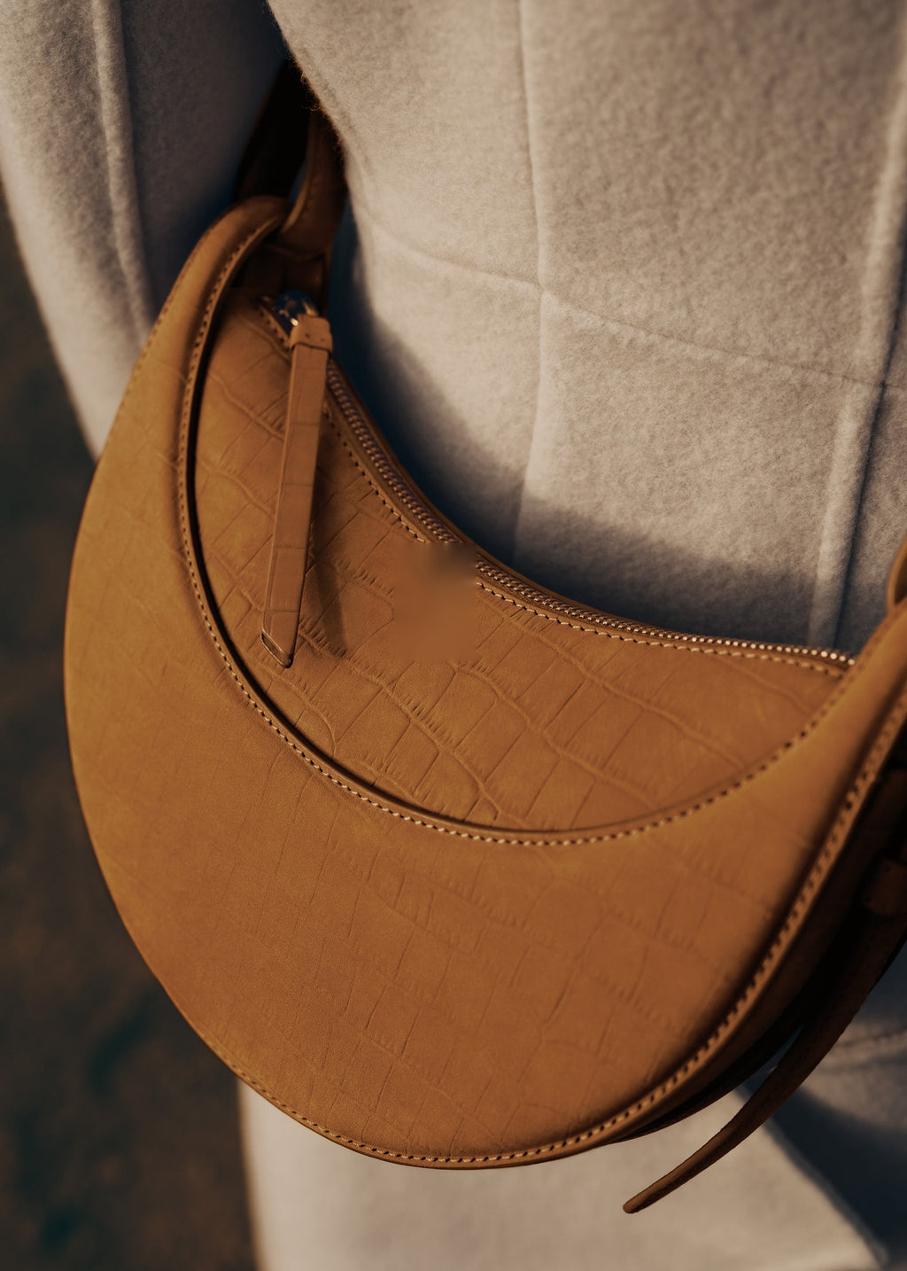 Handbag - Crocodile Nubuck Cinnamon