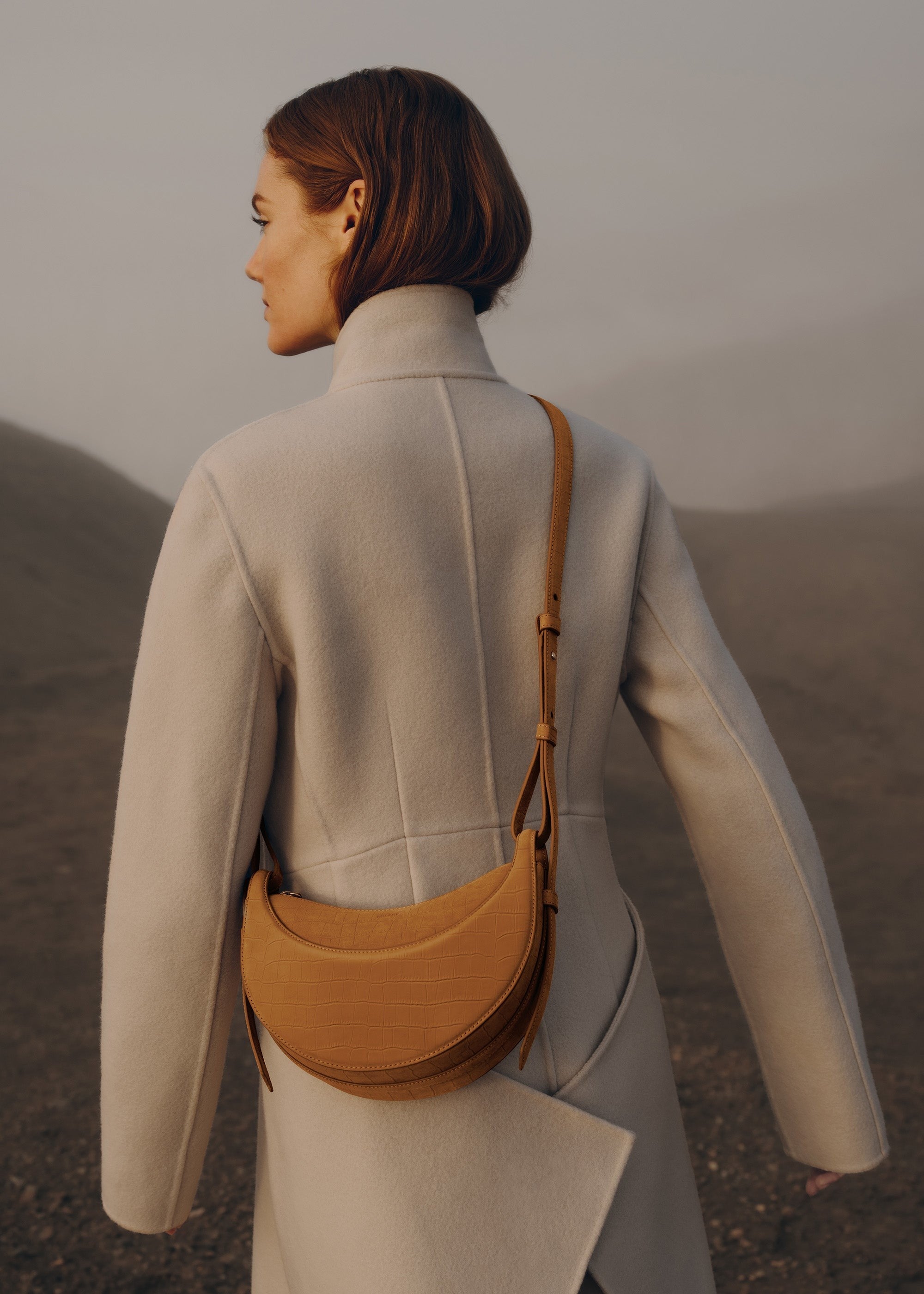 Handbag - Crocodile Nubuck Cinnamon