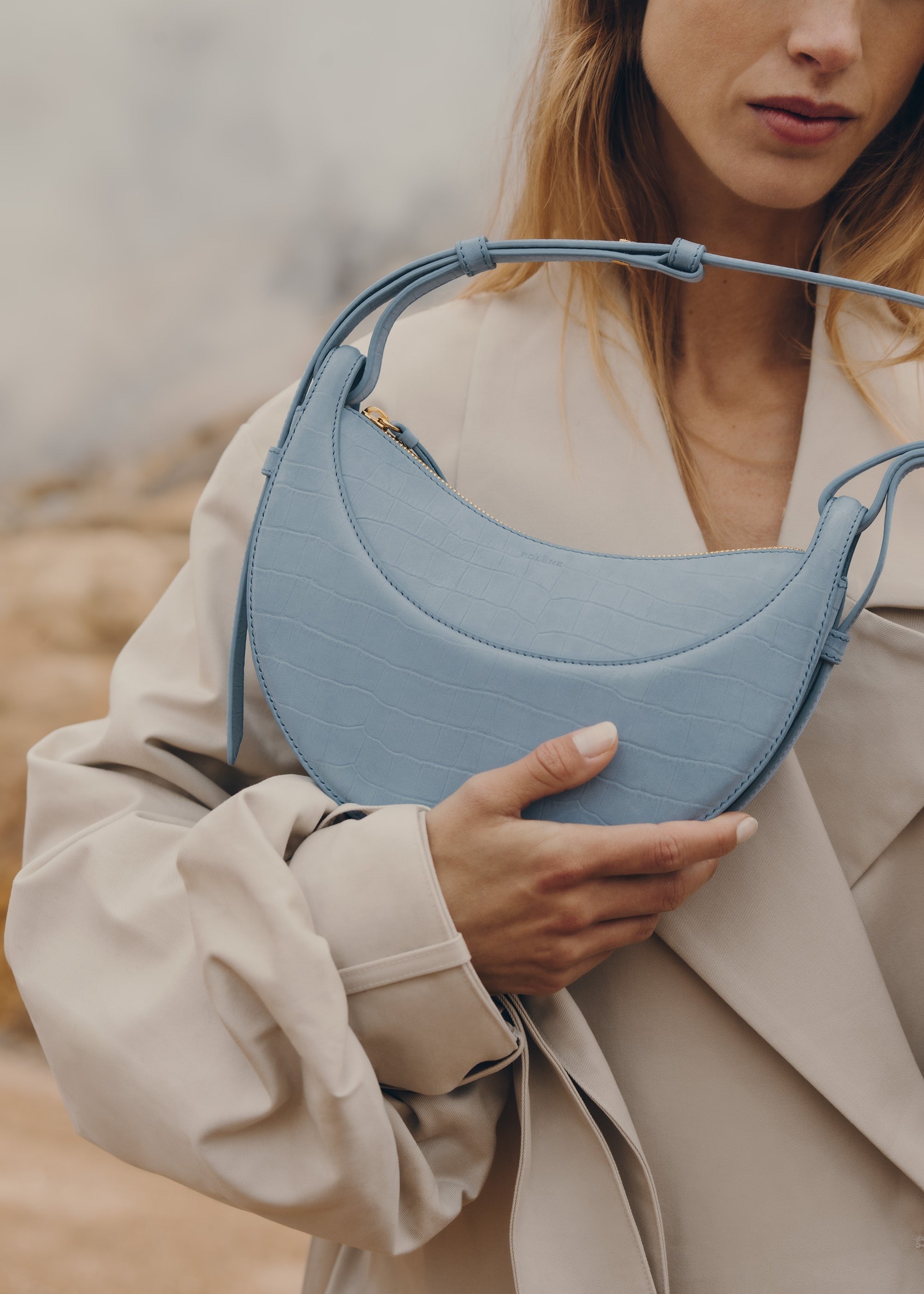 Handbag - Crocodile Nubuck Polar