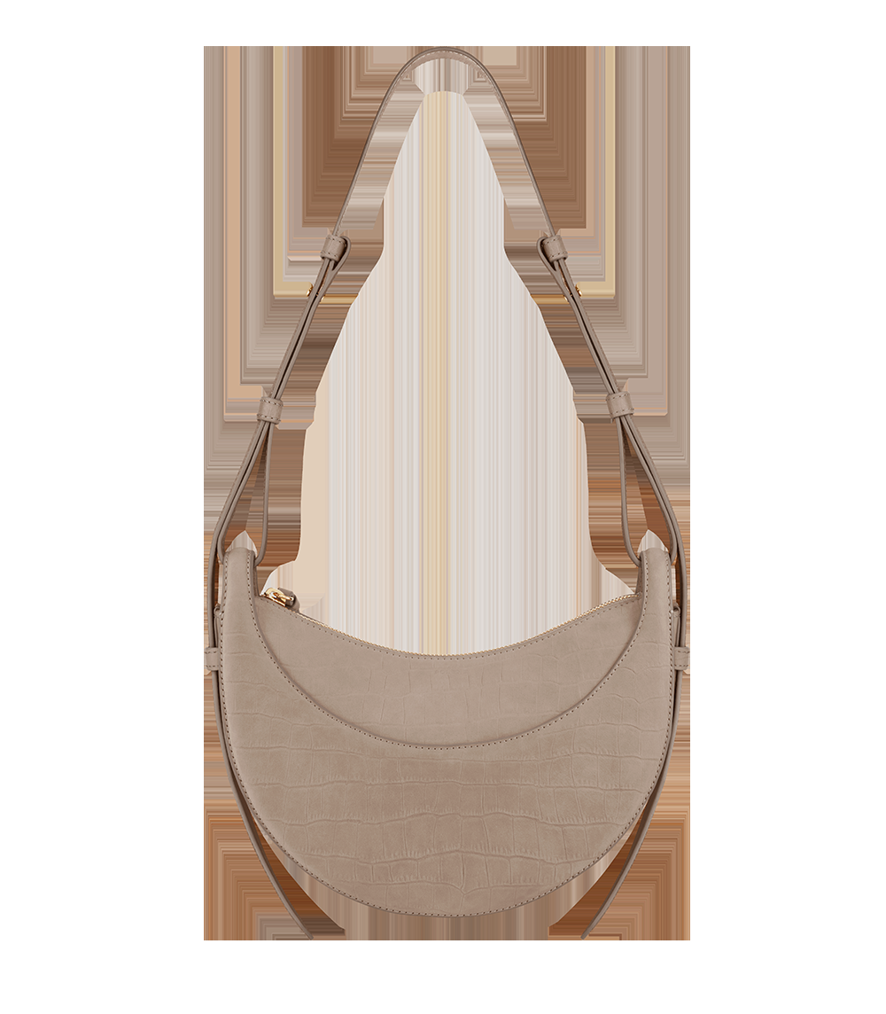 Handbag - Crocodile Nubuck Taupe