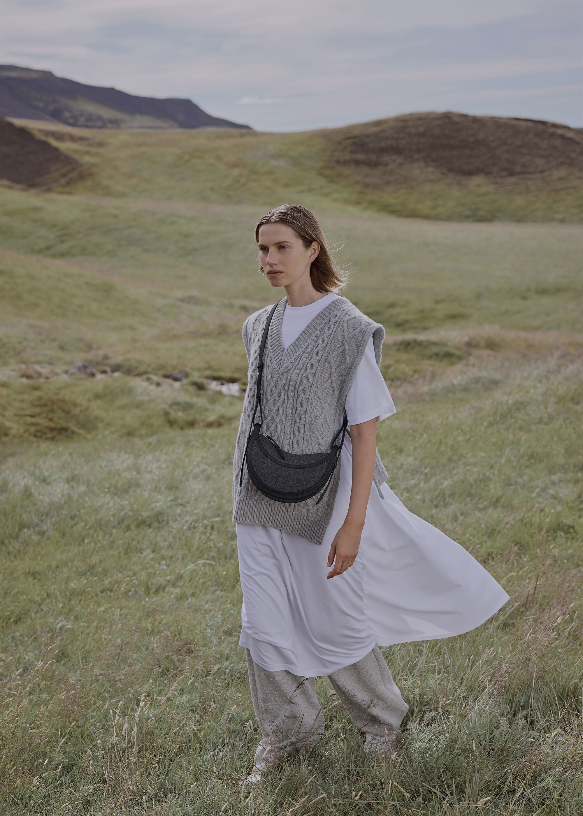 Handbag - Duo Black Canvas