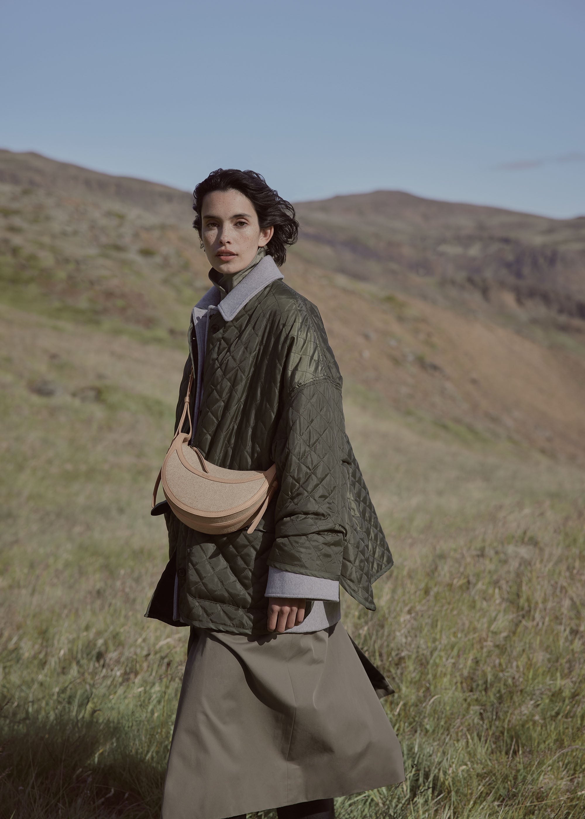 Handbag - Duo Taupe Canvas