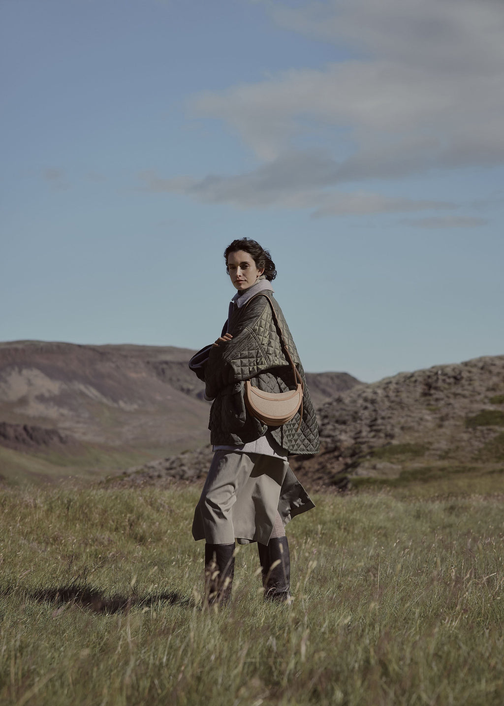 Handbag - Duo Taupe Canvas