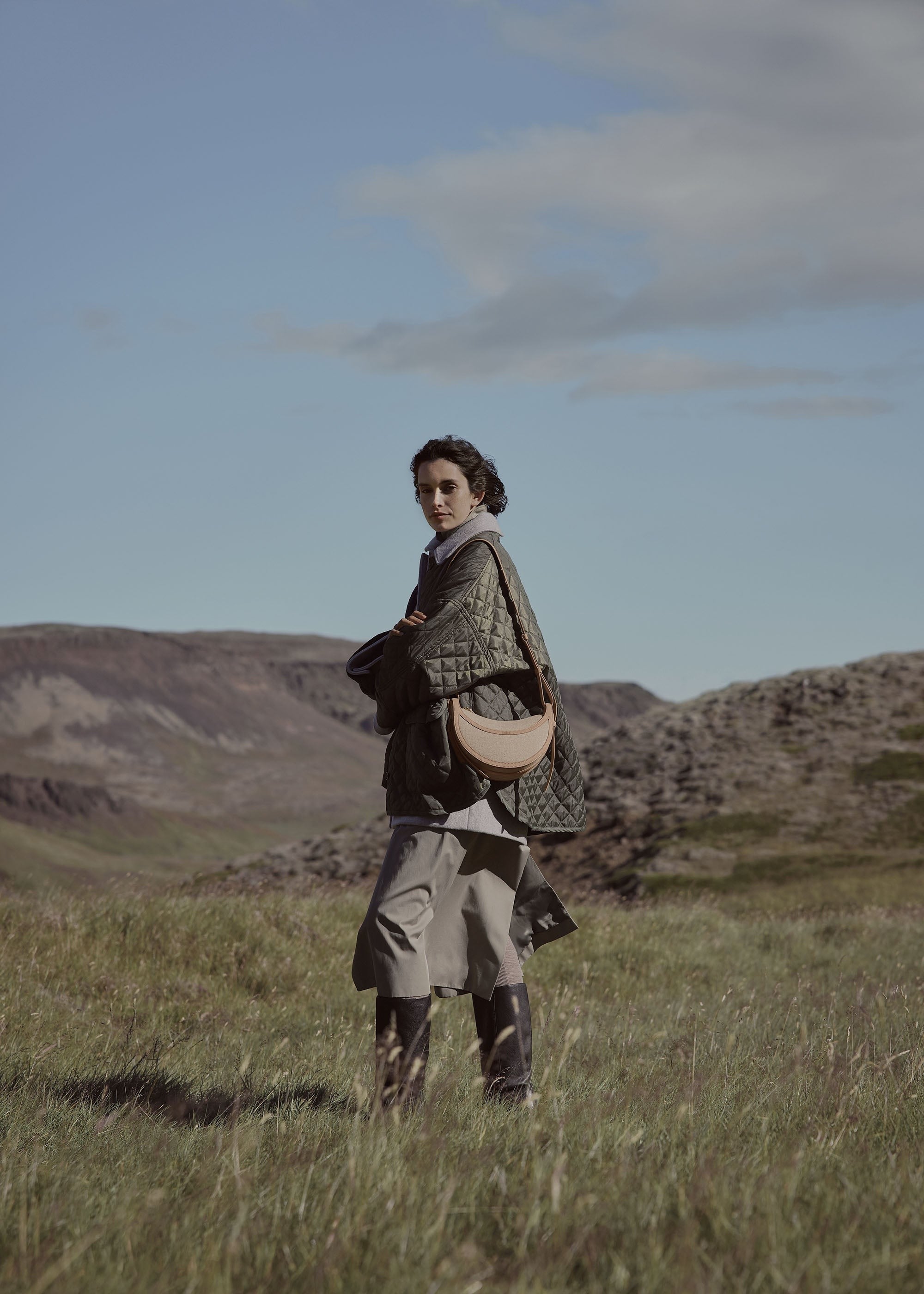 Handbag - Duo Taupe Canvas