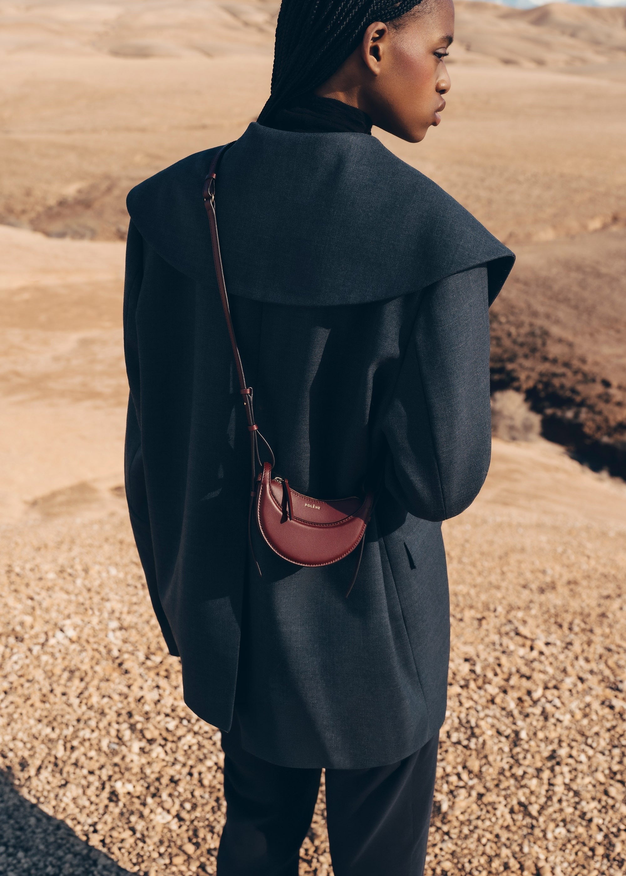 Micro Leather Accessory - Smooth Black Cherry