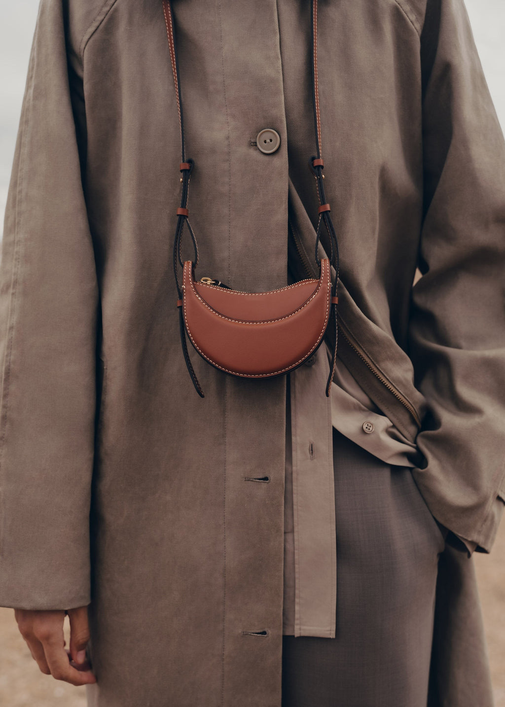 Micro Leather Accessory - Smooth Cognac