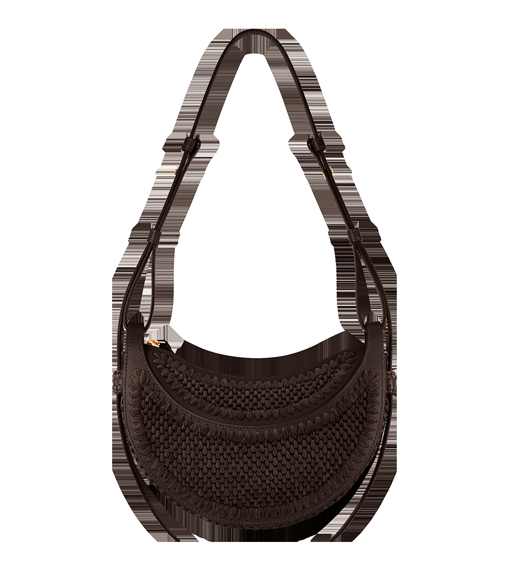 Handbag - Raffia Ebony