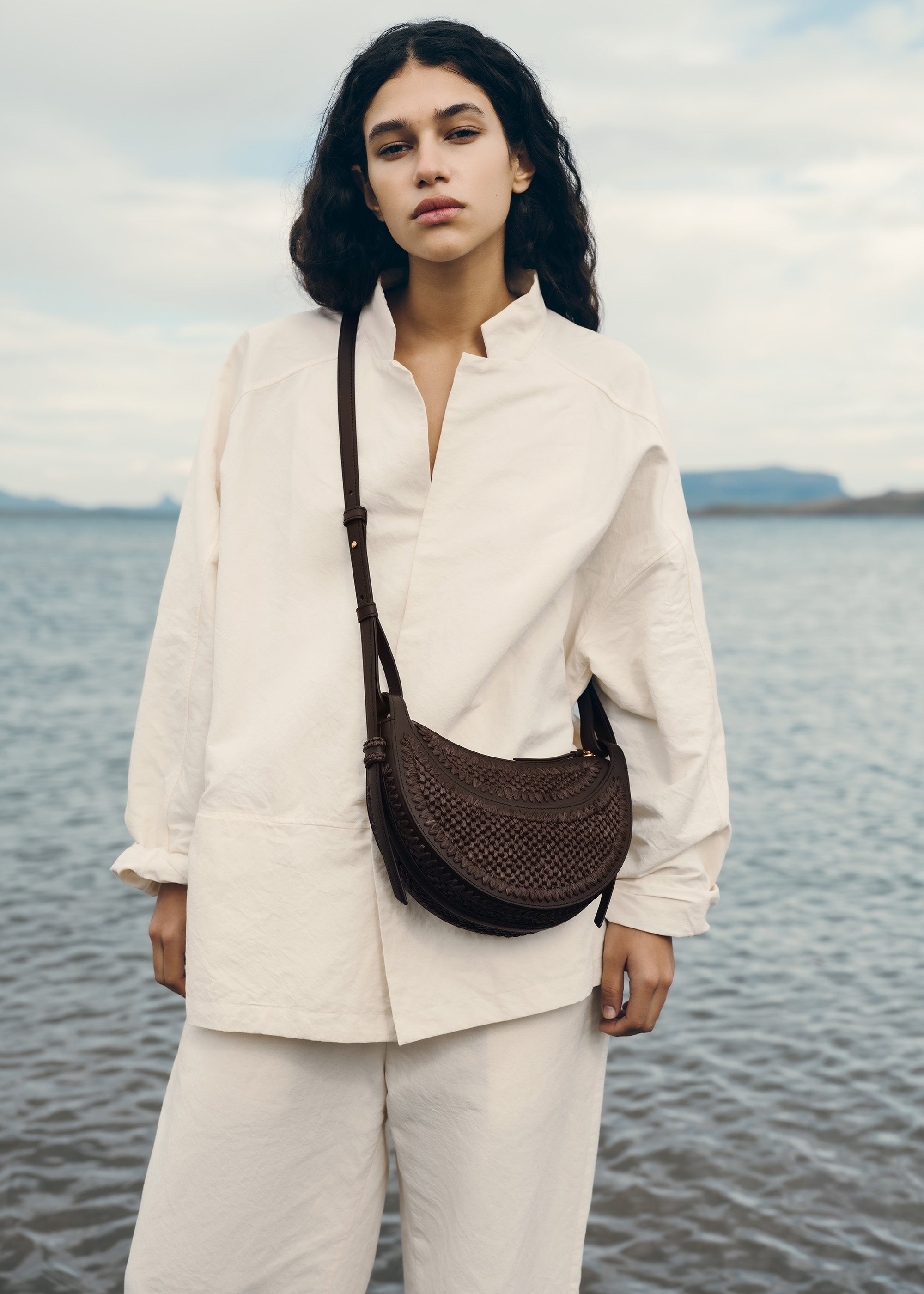 Handbag - Raffia Ebony