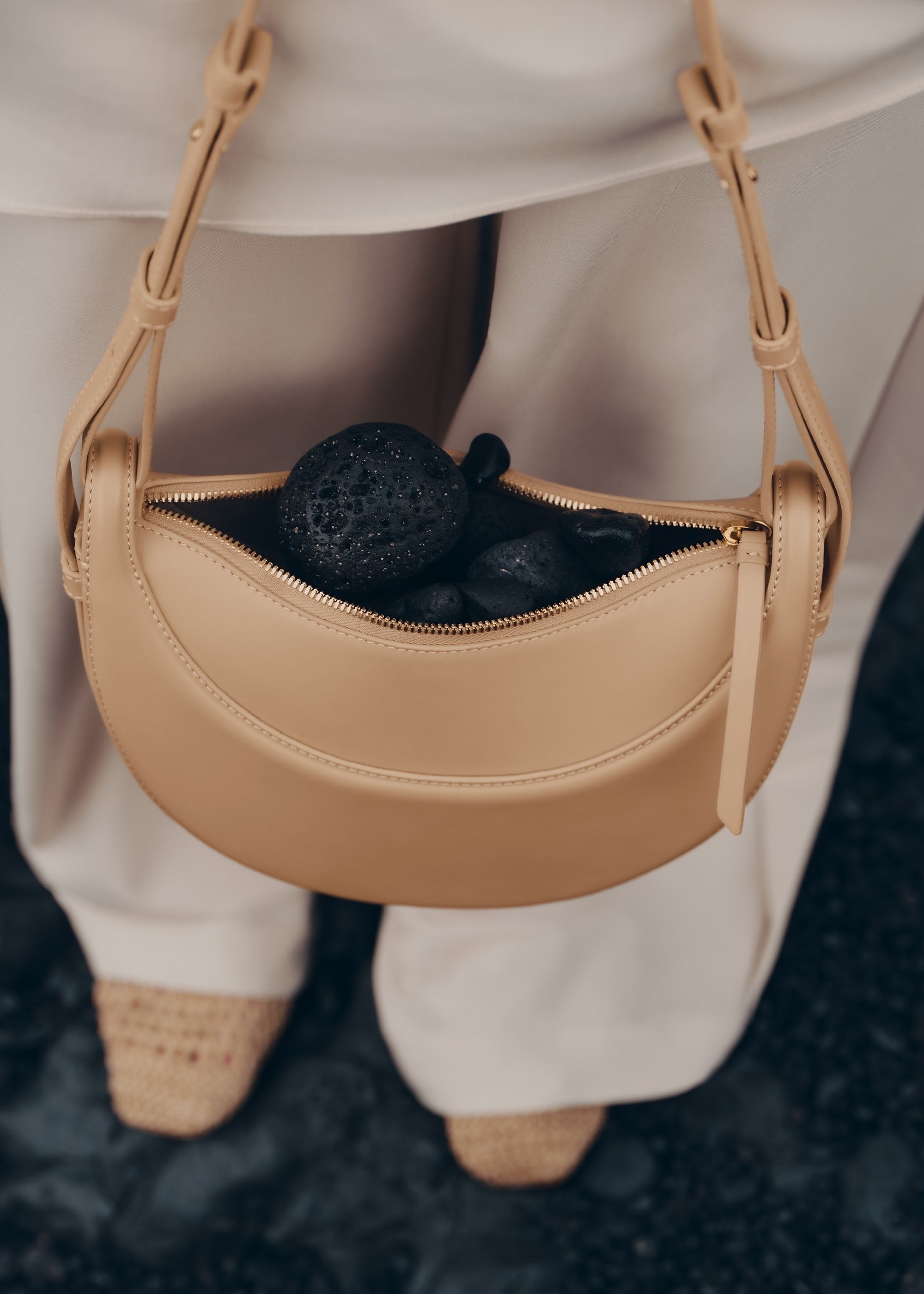 Handbag - Smooth Beige