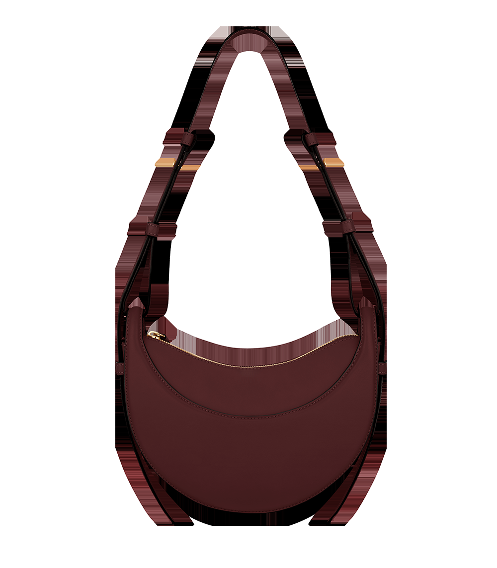 Handbag - Smooth Black Cherry