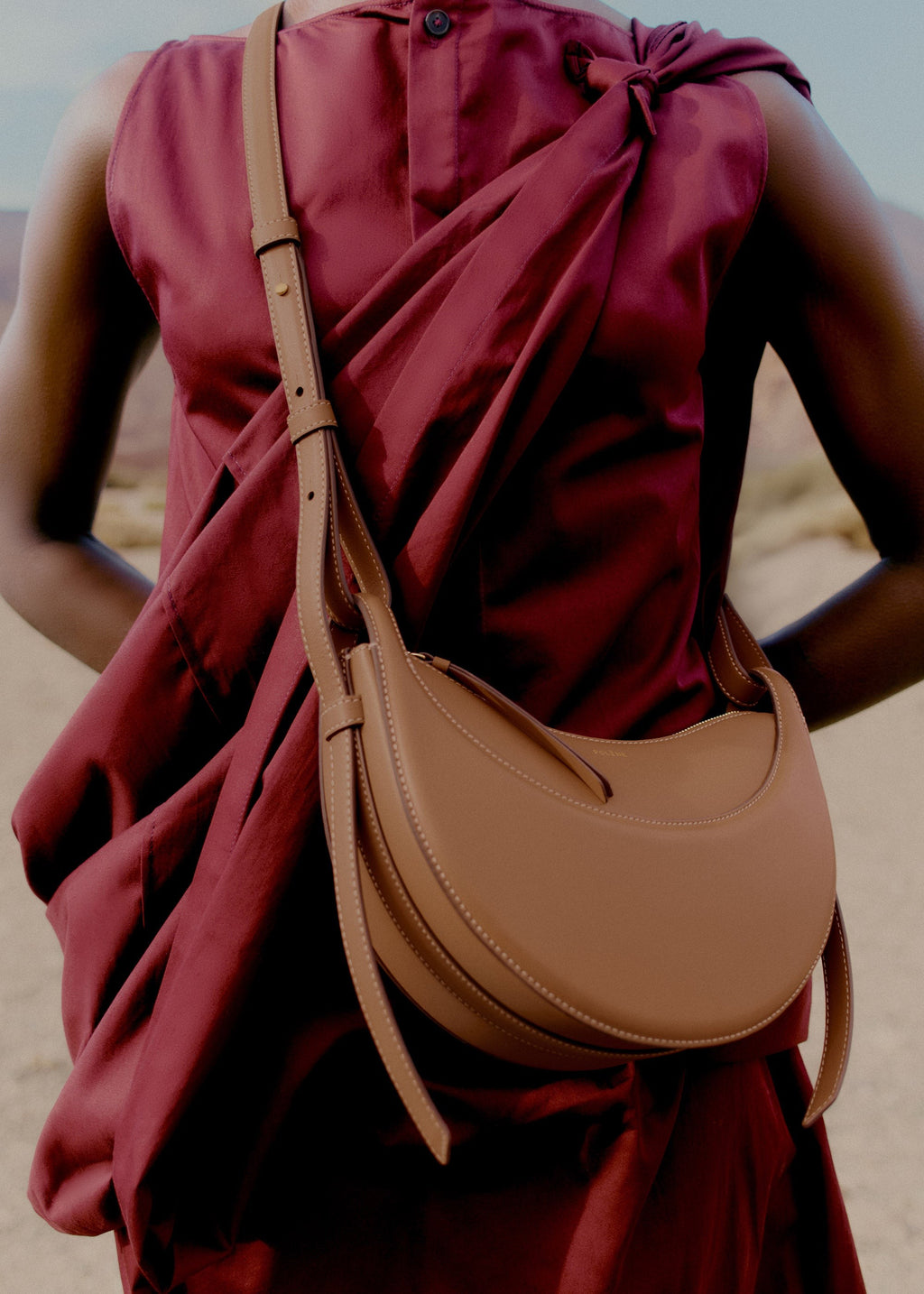 Handbag - Smooth Camel