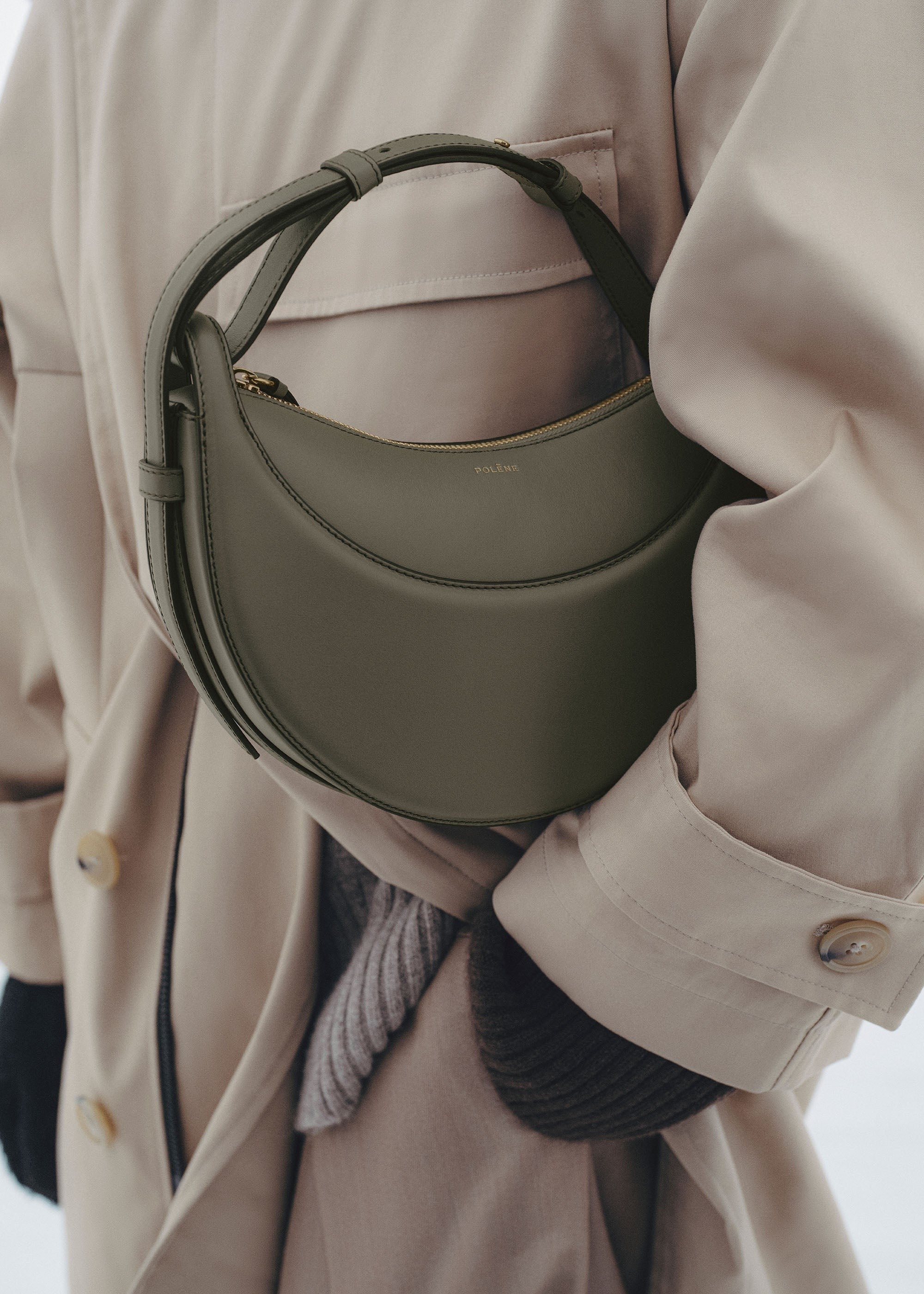 Handbag - Smooth Smoky Green