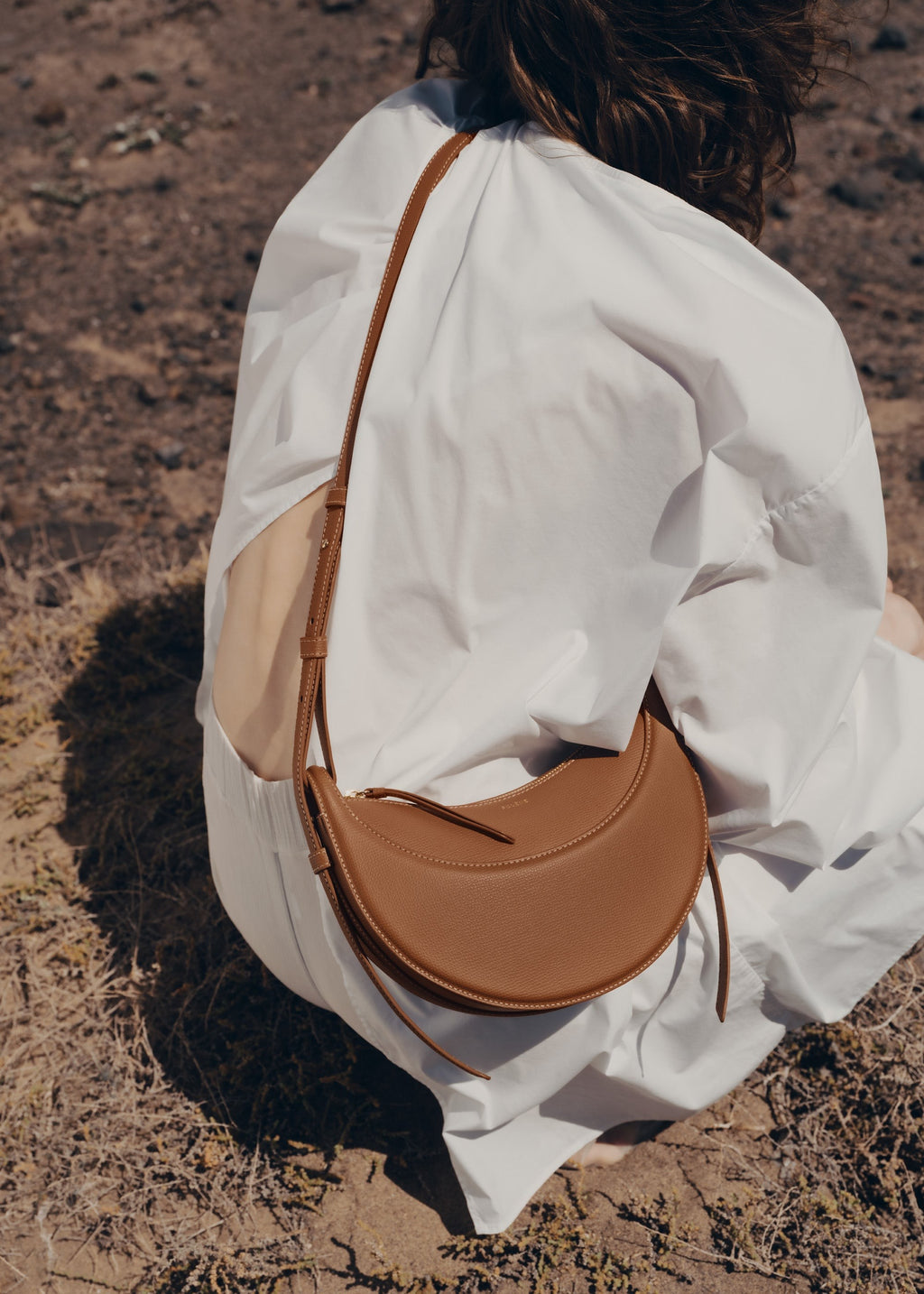Handbag - Textured Camel