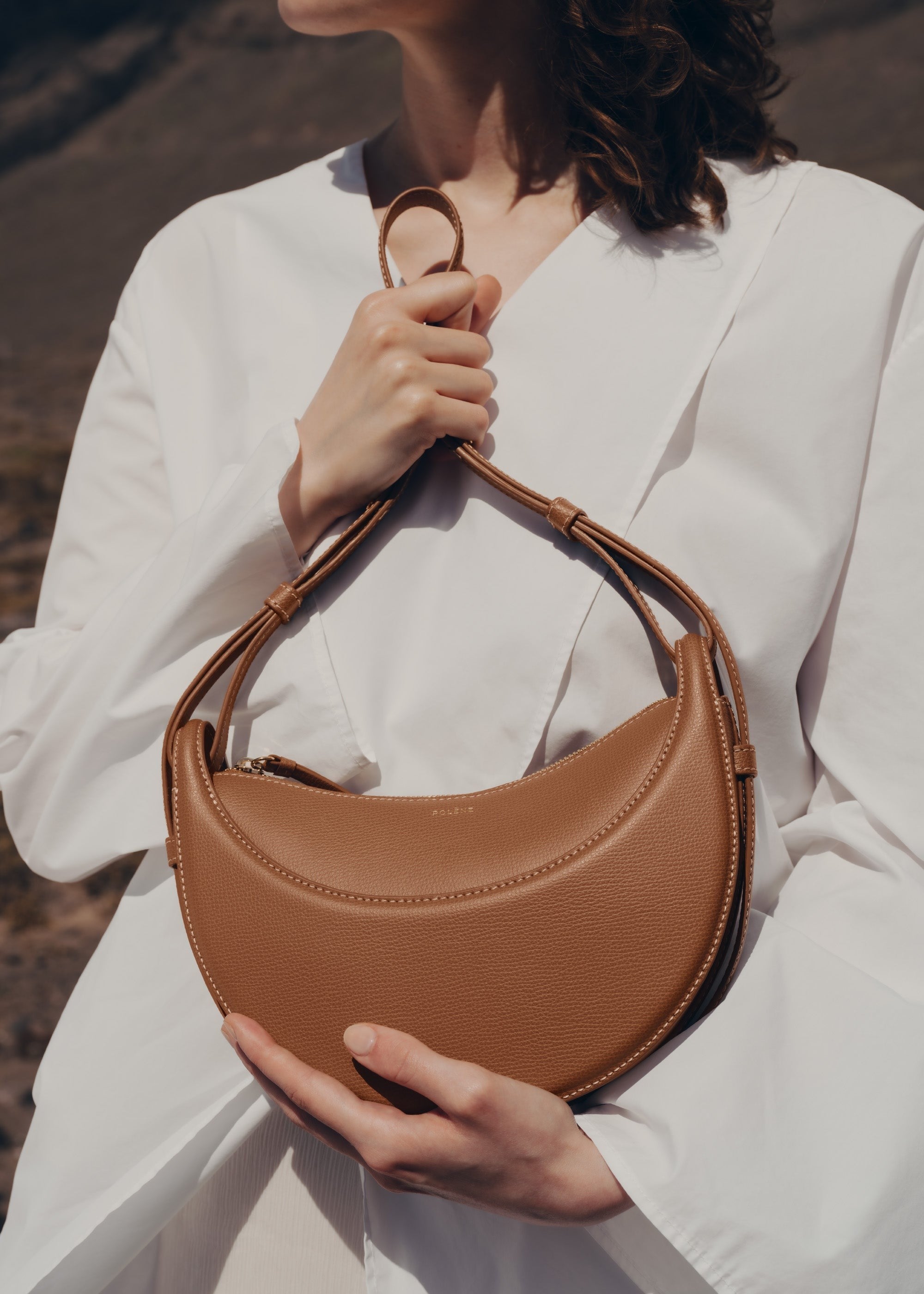 Handbag - Textured Camel