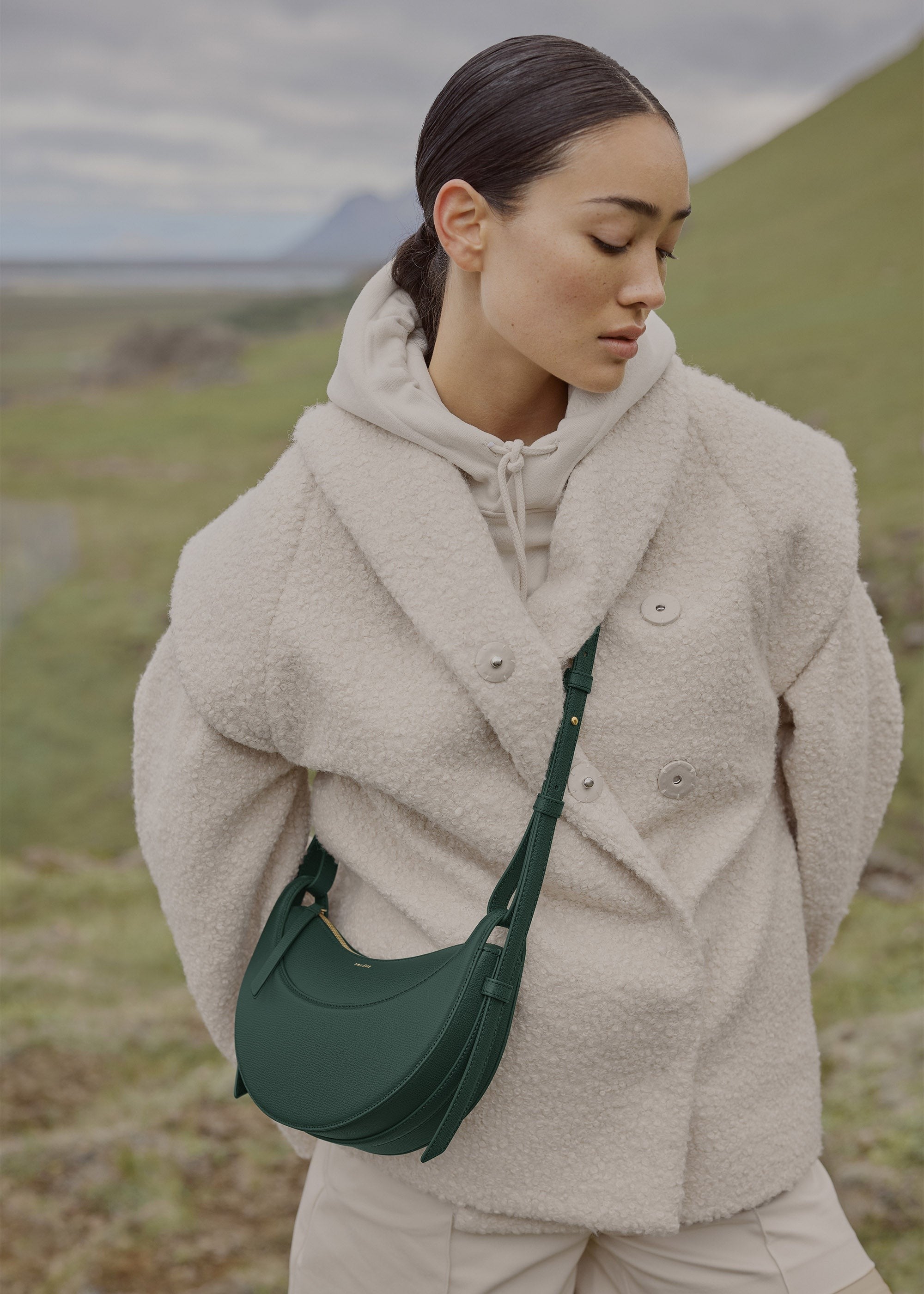 Handbag - Textured Green