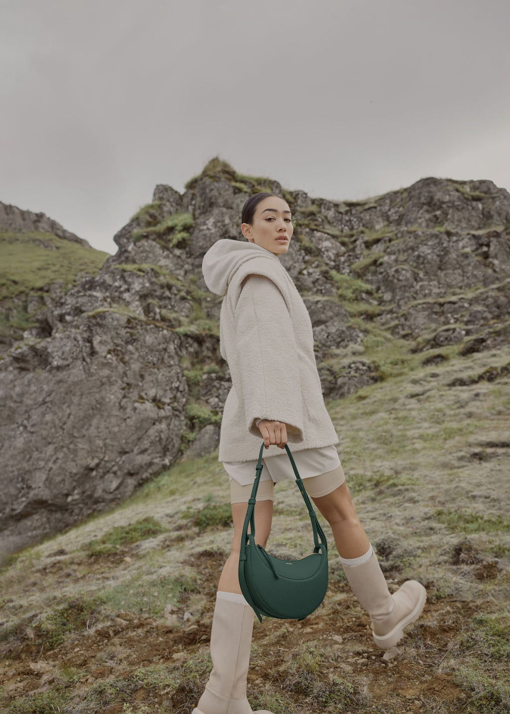 Handbag - Textured Green
