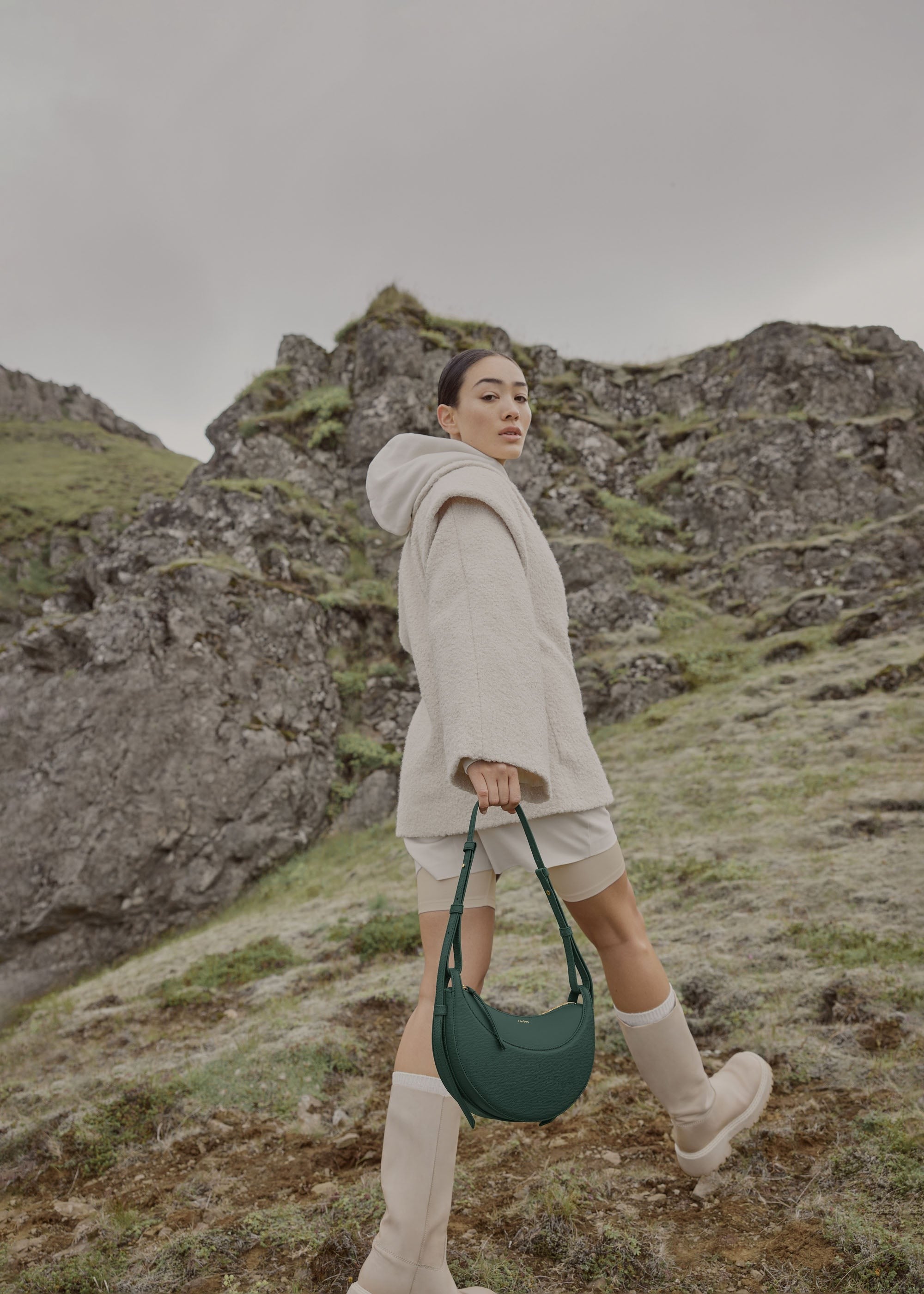 Handbag - Textured Green
