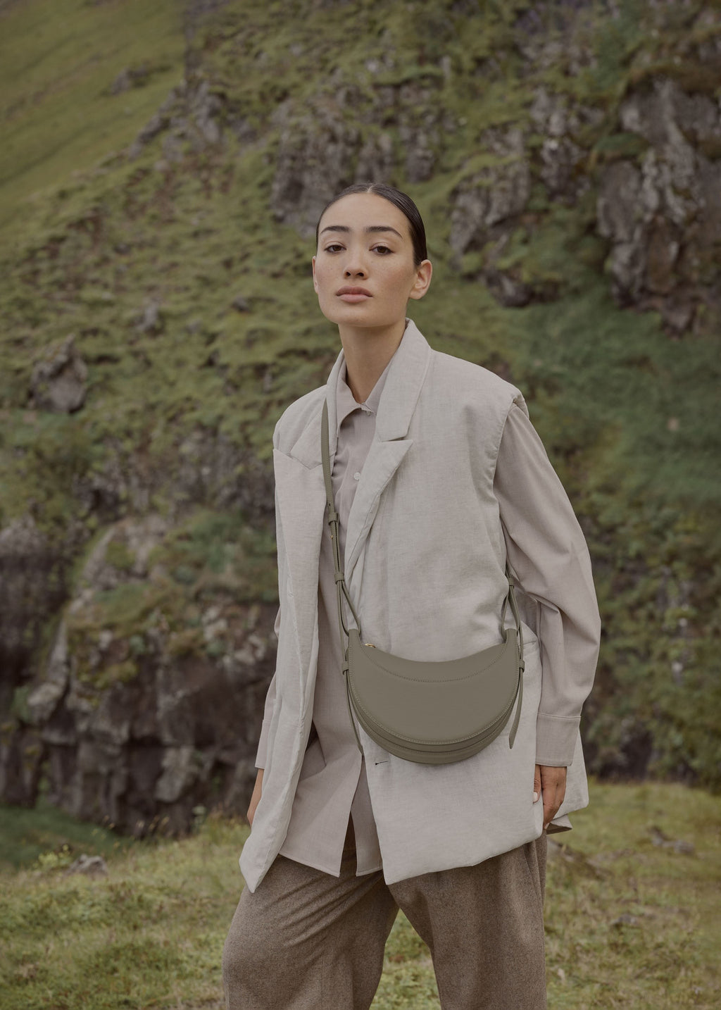 Handbag - Textured Olive
