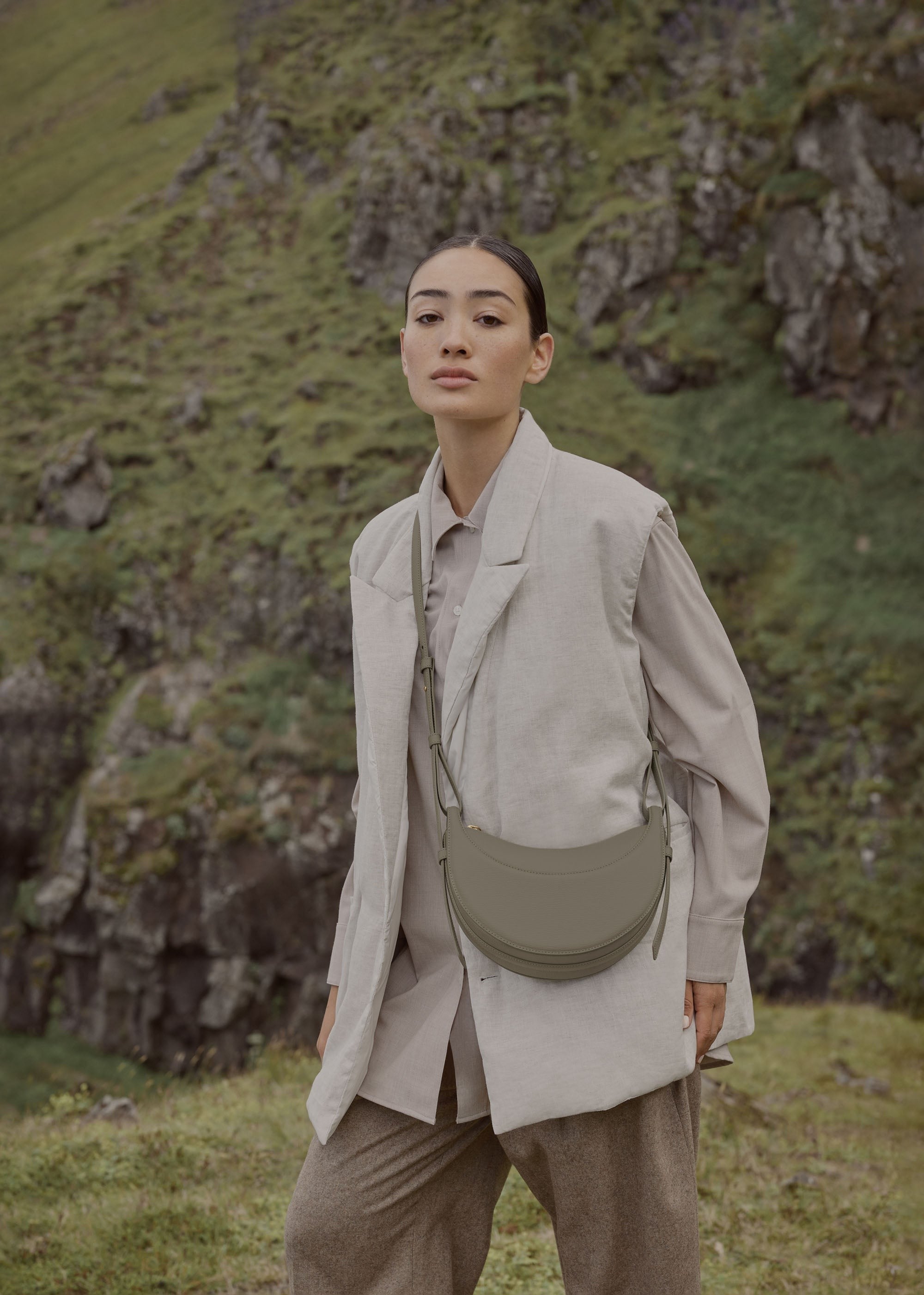 Handbag - Textured Olive
