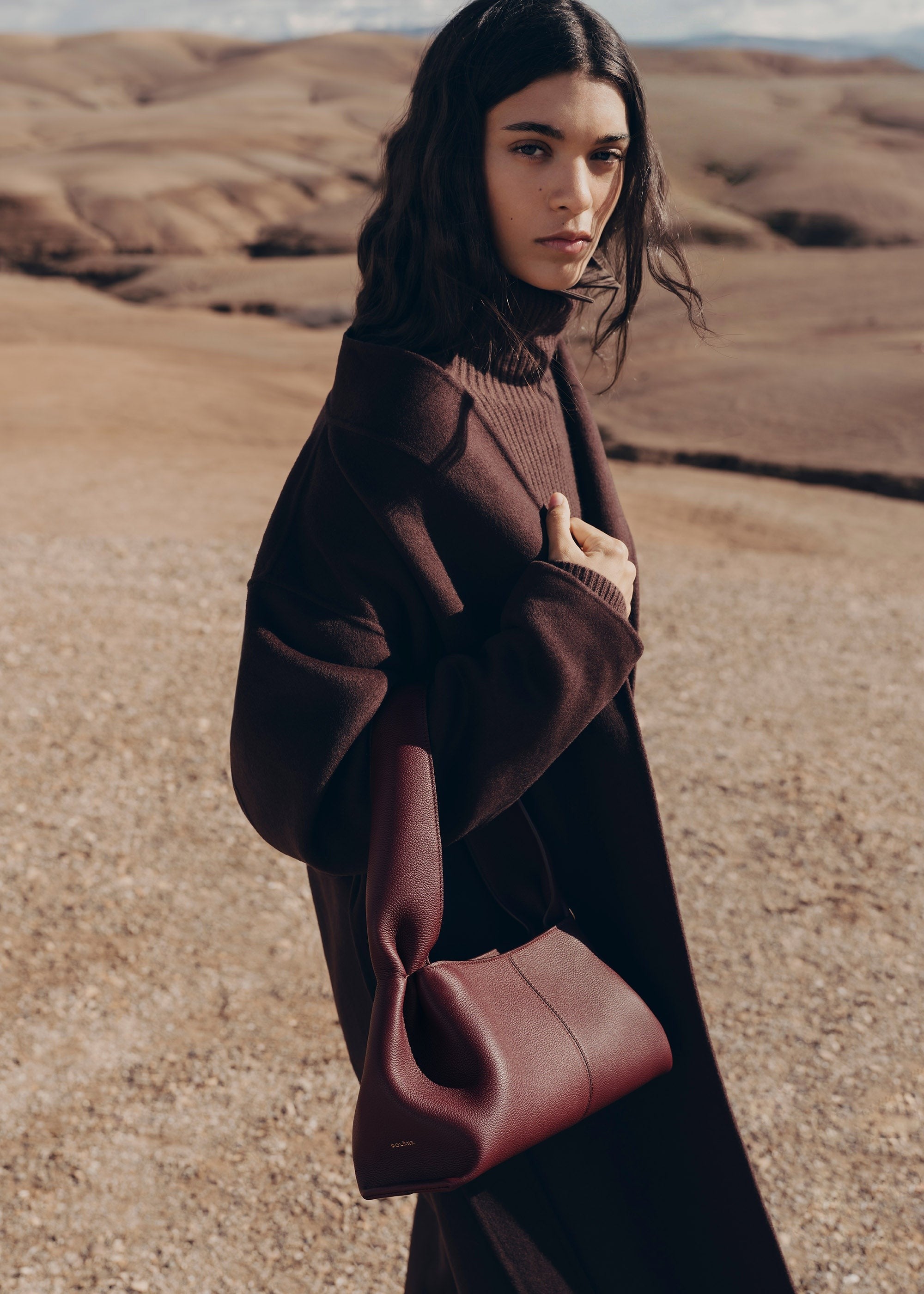 Handbag - Textured Black Cherry