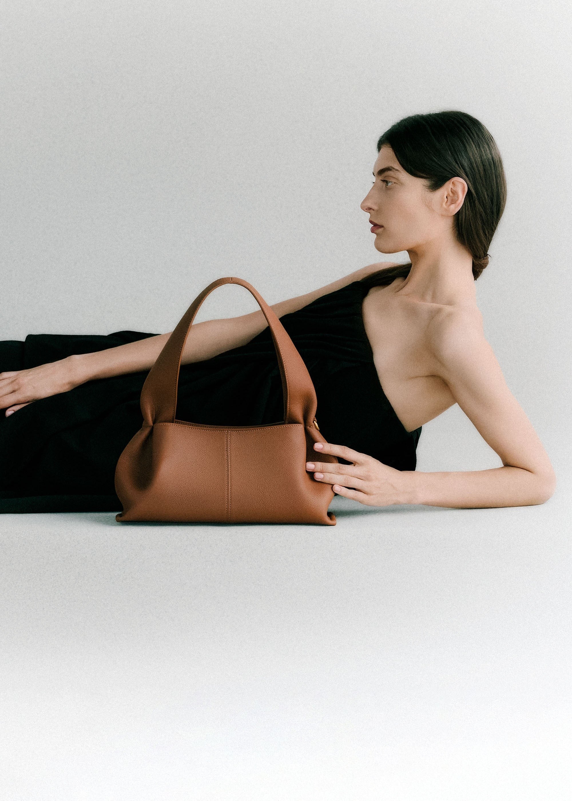 Handbag - Textured Camel